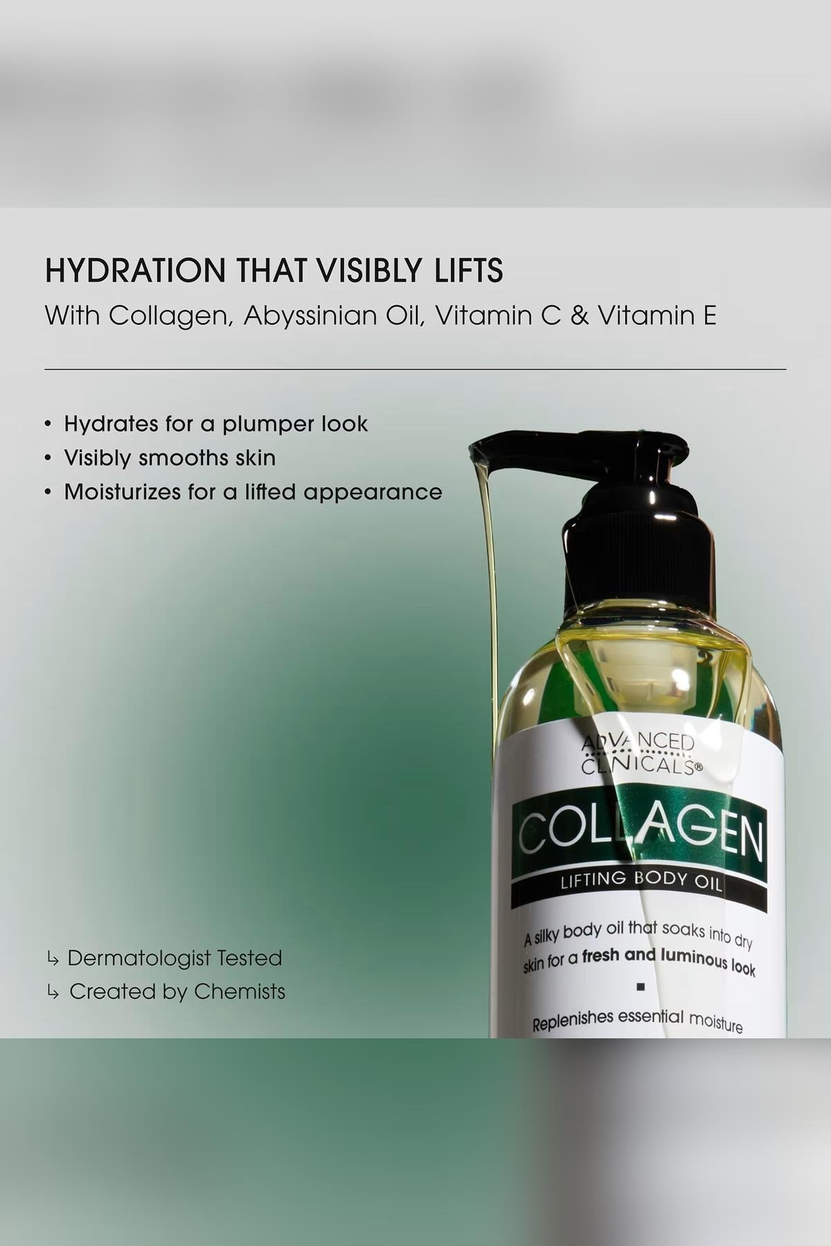 Advanced Clinicals Collagen Sıkılaştırıcı Vücut Yağı 355ML