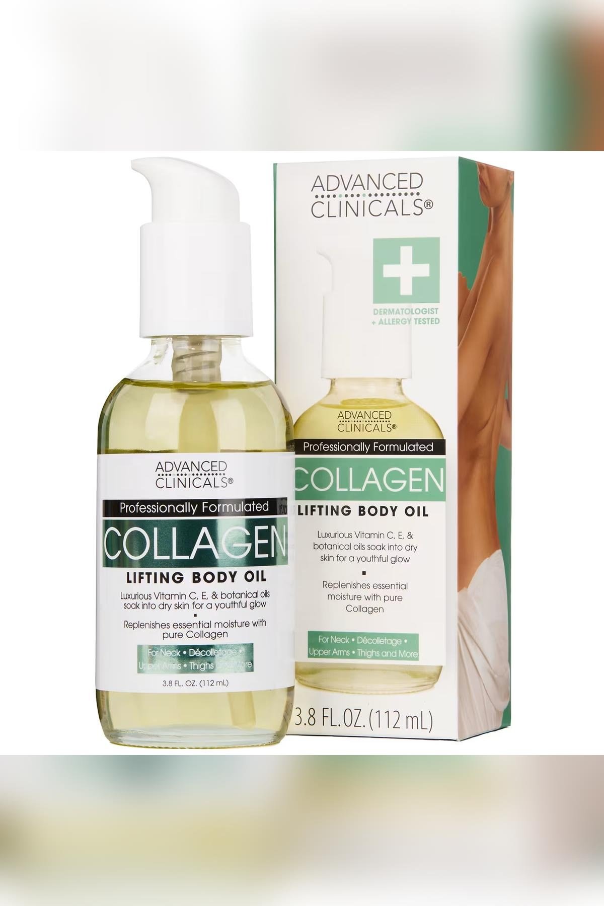 Advanced Clinicals Collagen Sıkılaştırıcı Vücut Yağı 112ML