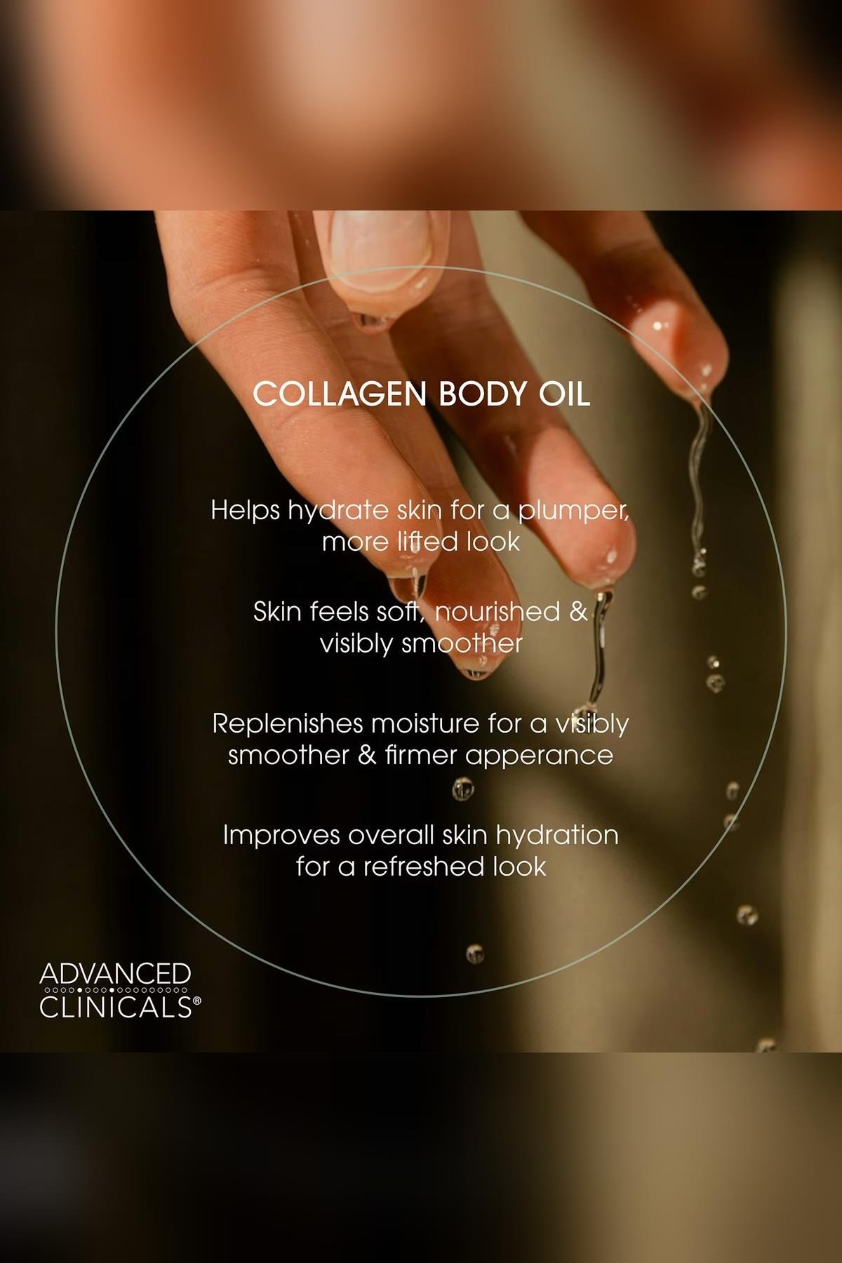 Advanced Clinicals Collagen Sıkılaştırıcı Vücut Yağı 355ML