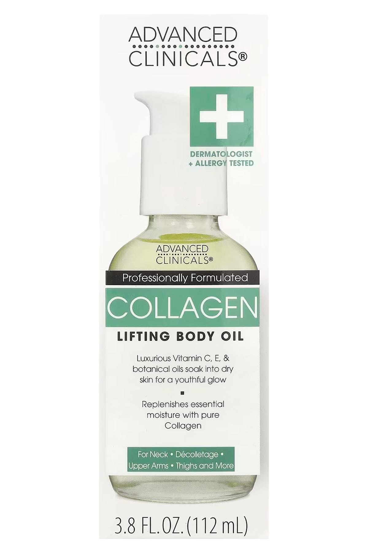 Advanced Clinicals Collagen Sıkılaştırıcı Vücut Yağı 112ML
