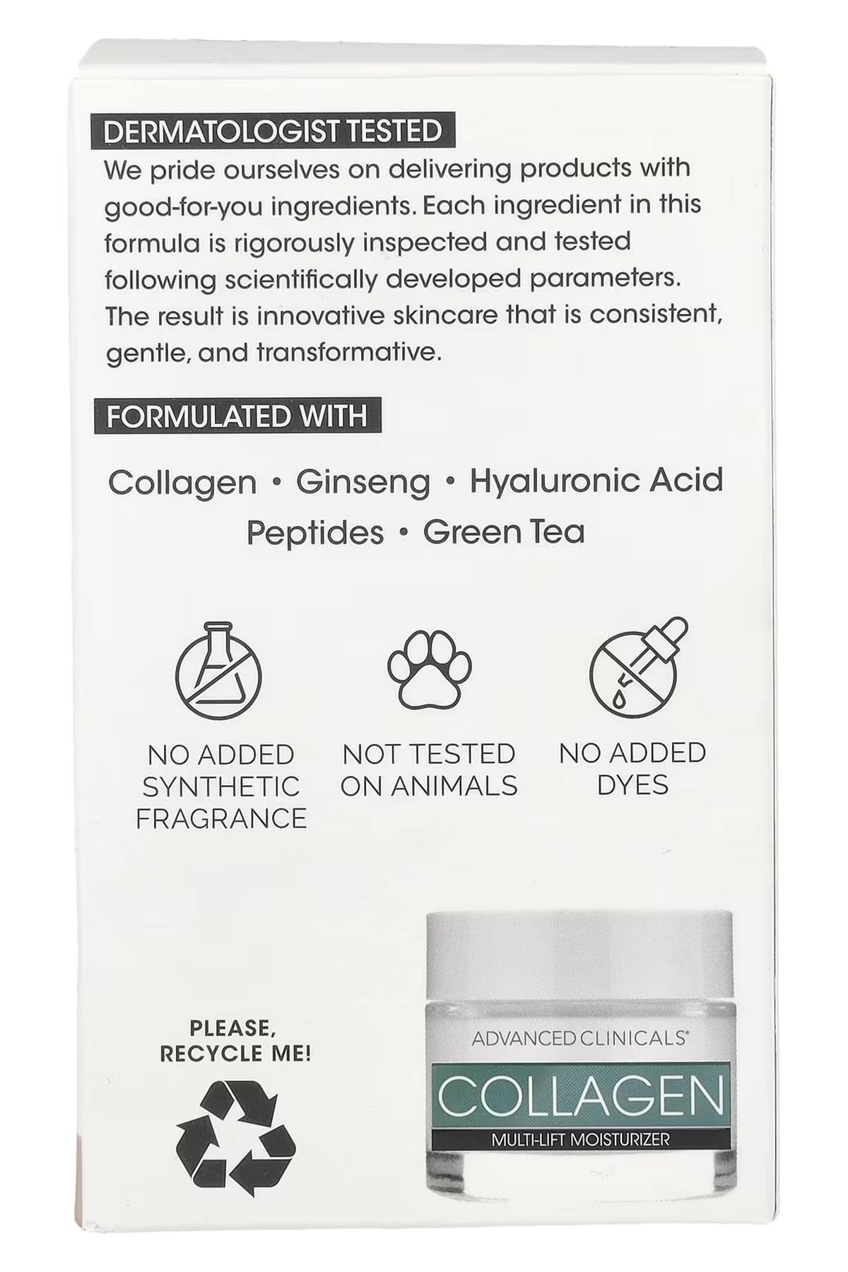 Advanced Clinicals Collagen Yüz Kremi 59ML