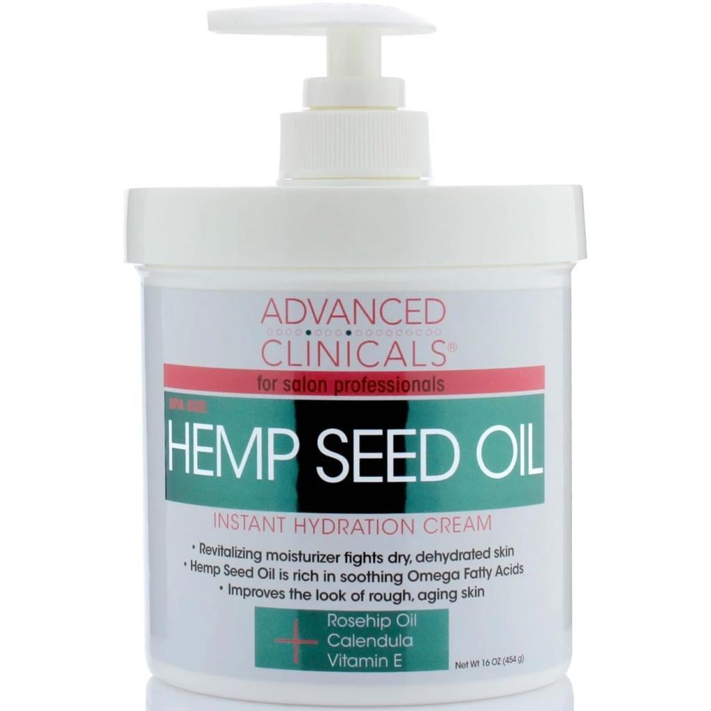 Advanced Clinicals Hemp Seed Oil Nemlendirici Krem 454GR