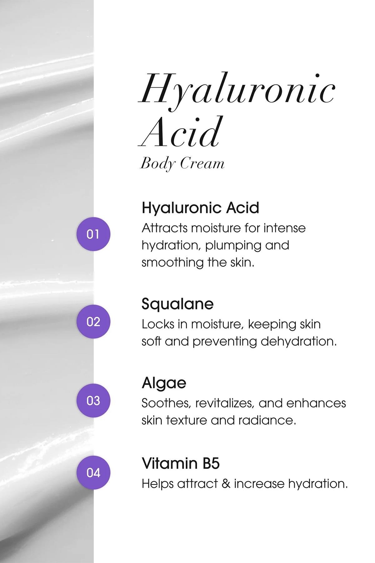 Advanced Clinicals Hyaluronic Acid Nemlendirici Vücut Kremi 59ML