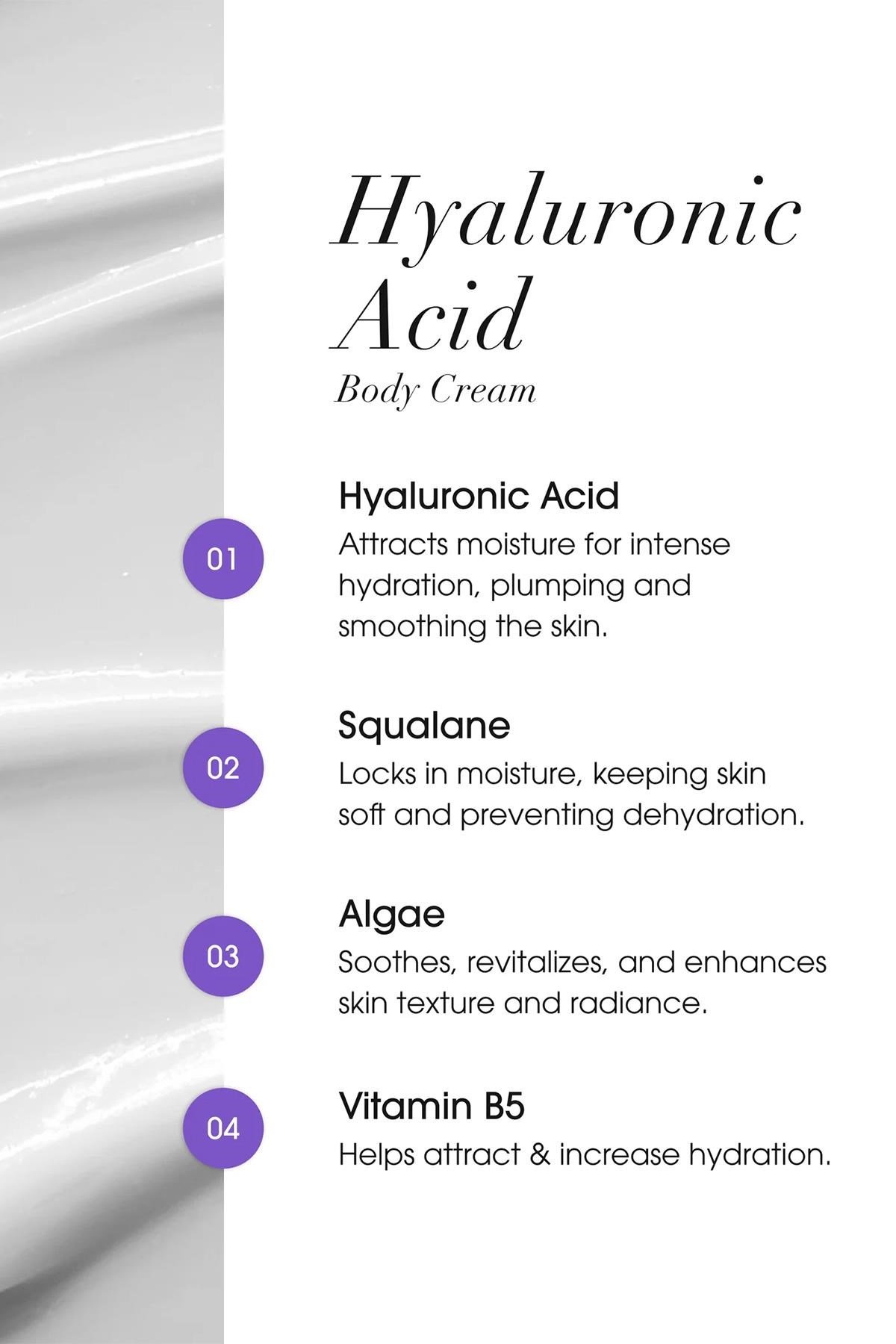 Advanced Clinicals Hyaluronic Acid Nemlendirici Vücut Kremi 59ML