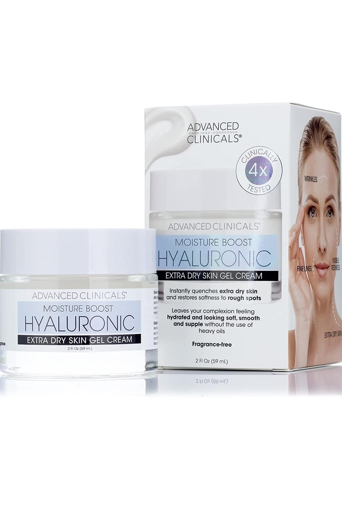 Advanced Clinicals Hyaluronic Nemlendirici Jel Yüz Kremi 59ML