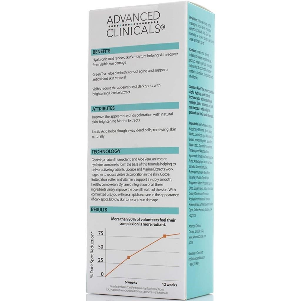 Advanced Clinicals Koyu Leke Karşıtı Bakım 118ML