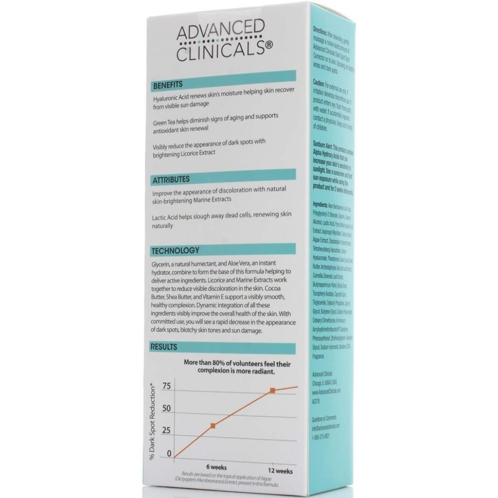 Advanced Clinicals Koyu Leke Karşıtı Bakım 118ML