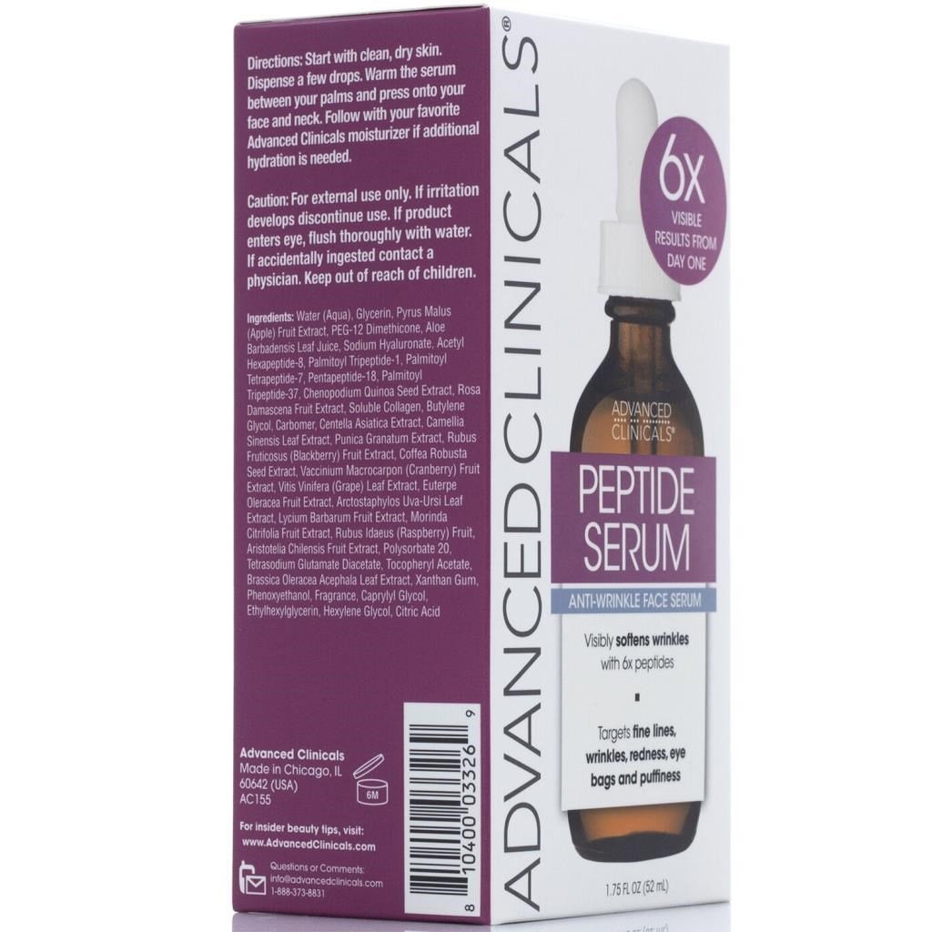 Advanced Clinicals Peptide Anti-Wrinkle Yüz Serumu 52ML