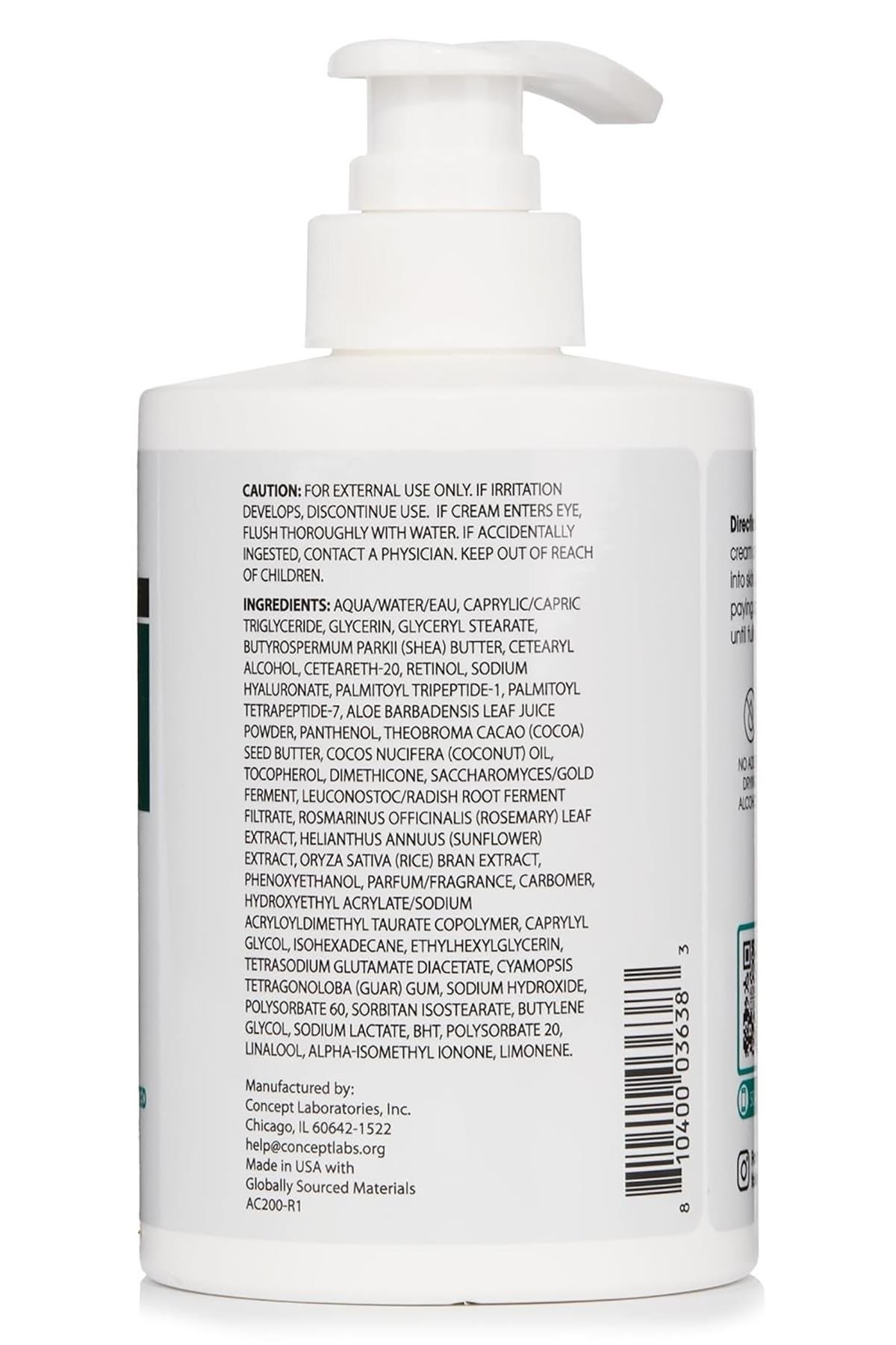 Advanced Clinicals Retinol + E Vitamini Yüz ve Vücut Kremi 444ML