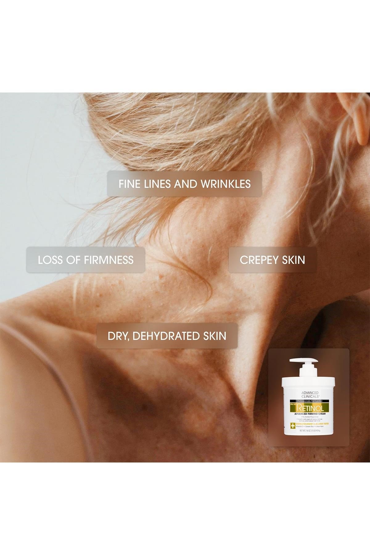 Advanced Clinicals Retinol Sıkılaştırıcı Yüz ve Vücut Kremi 59ML