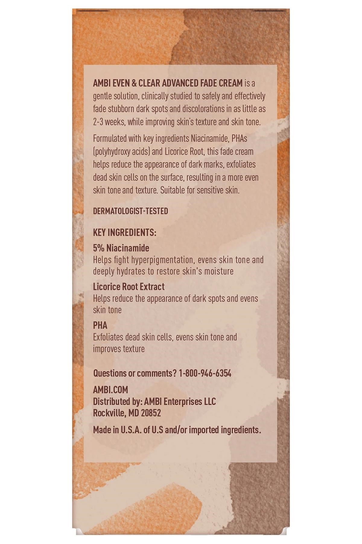 Ambi Even & Clear İnatçı Koyu Leke Karşıtı Yüz Kremi 30ML