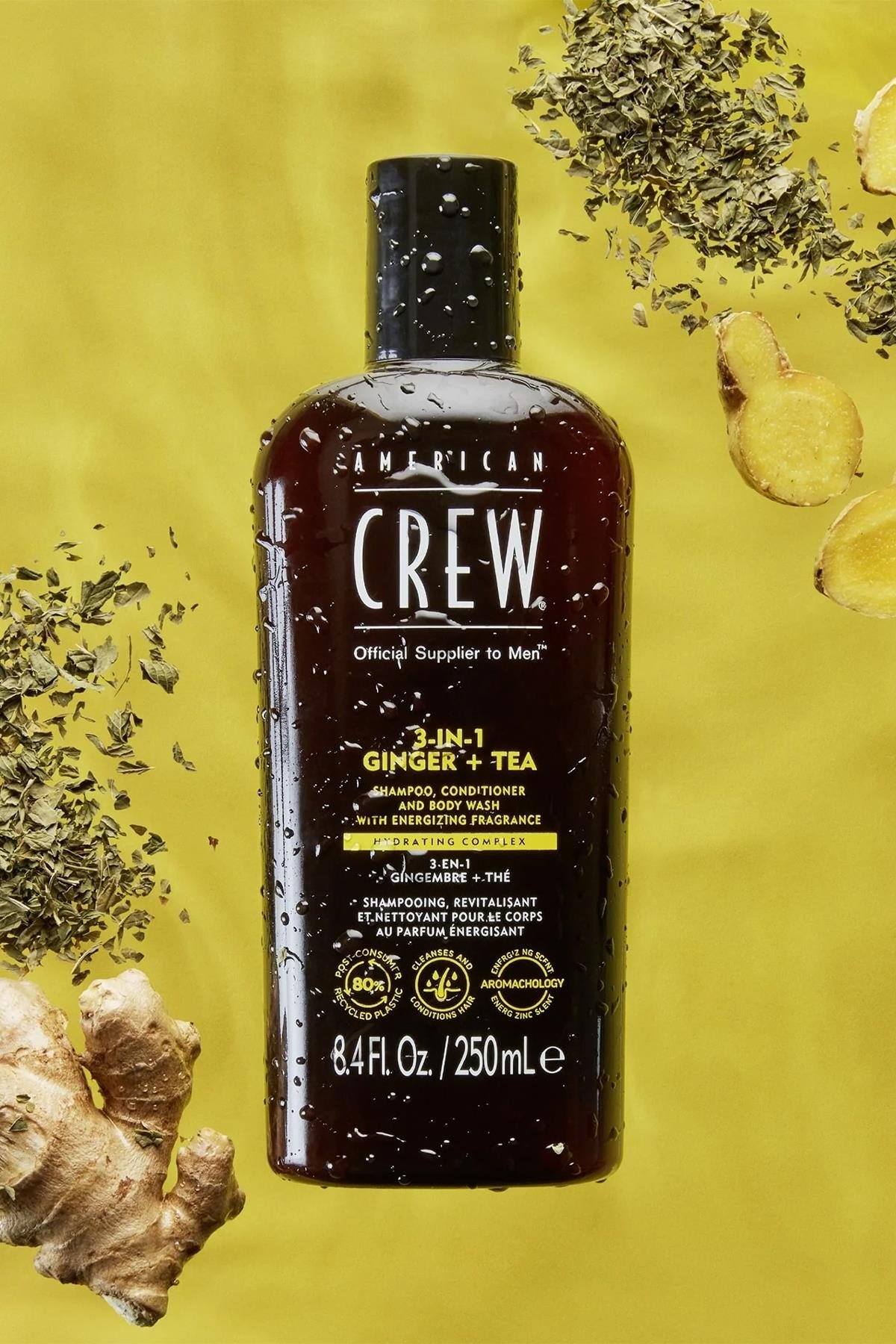 American Crew Men Ginger + Tea 3’ü 1 Arada Şampuan 250ML