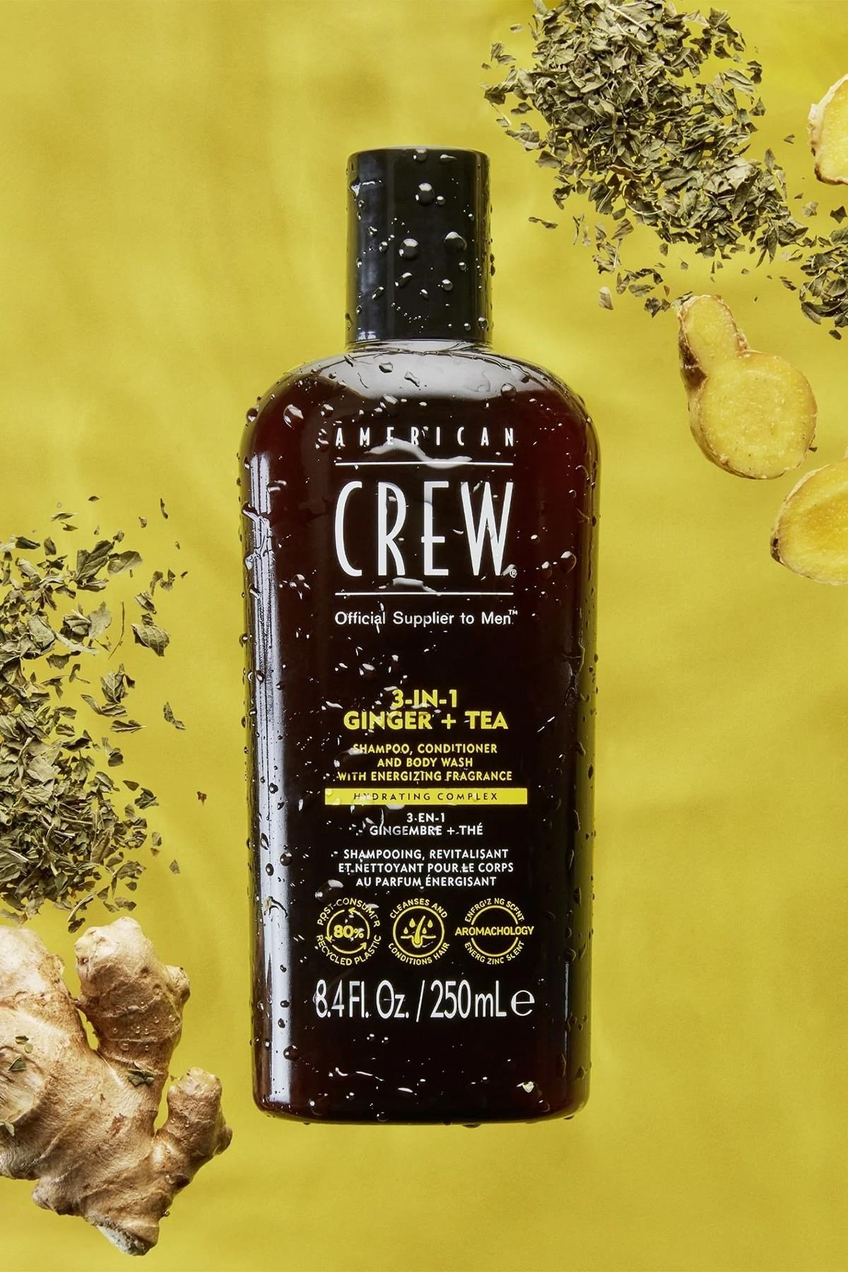 American Crew Men Ginger + Tea 3’ü 1 Arada Şampuan 250ML