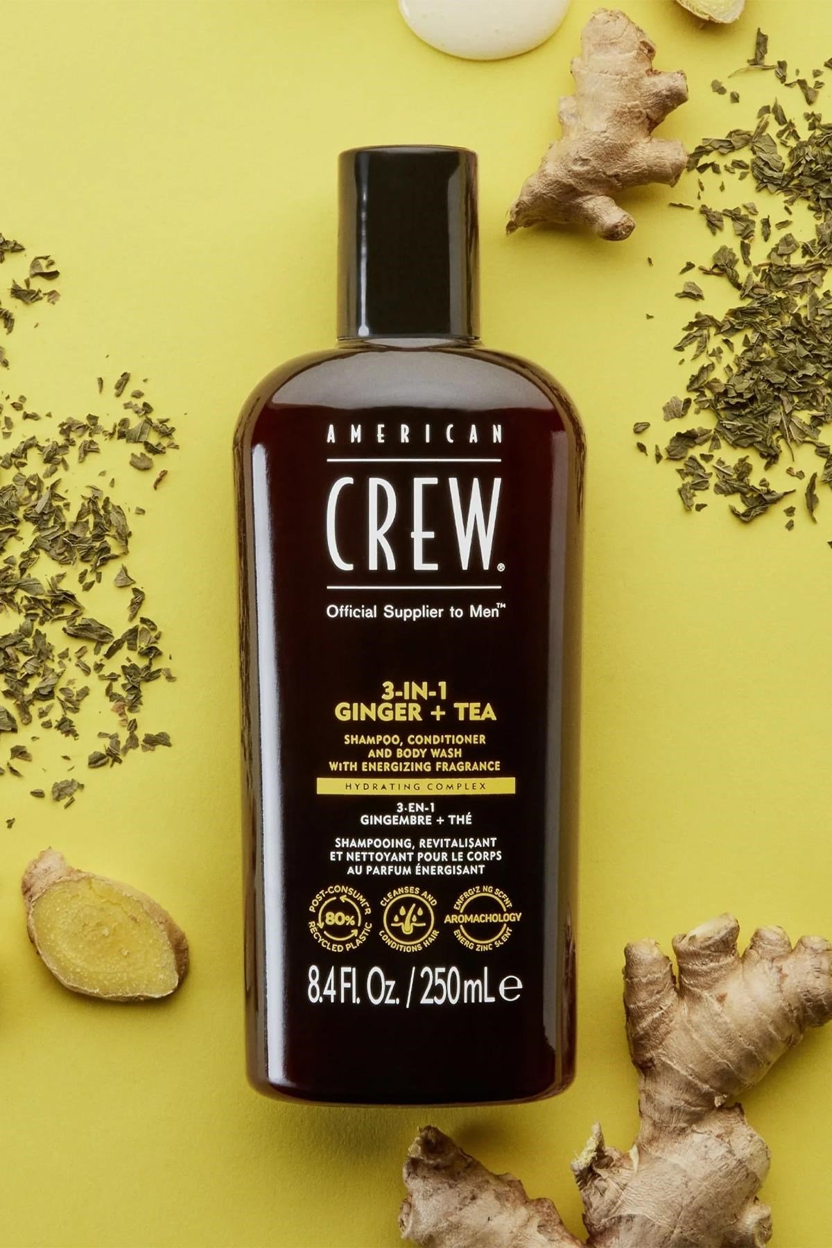 American Crew Men Ginger + Tea 3’ü 1 Arada Şampuan 250ML