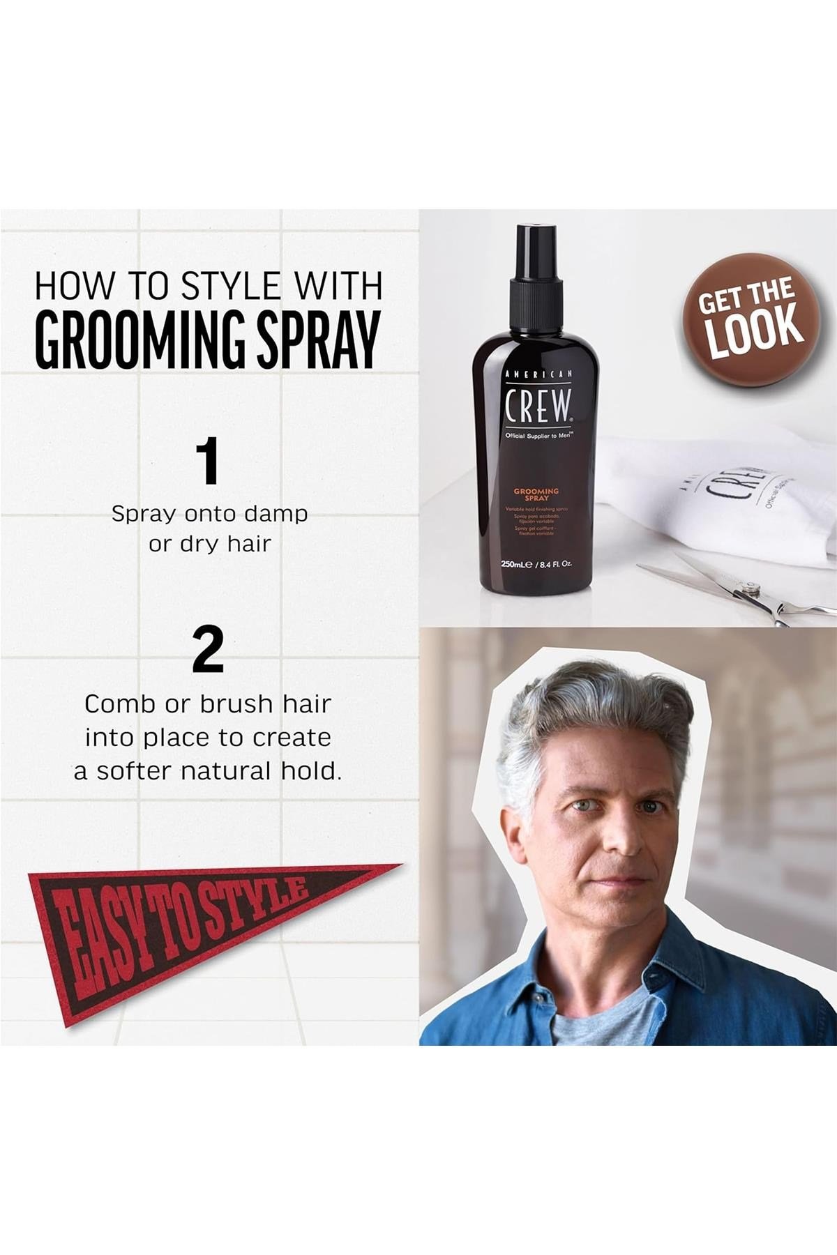 American Crew Men Grooming Spray Şekillendirici Saç Spreyi 250ML