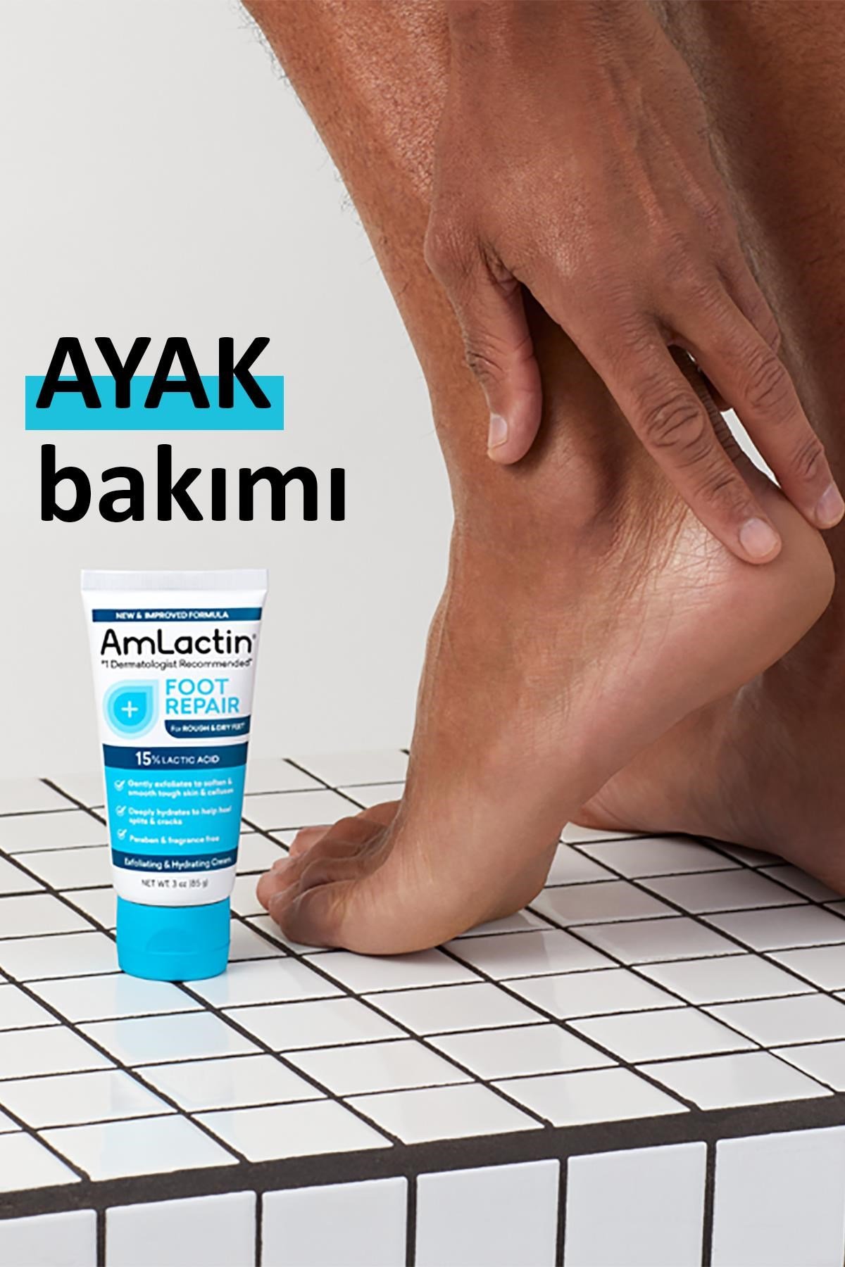 AmLactin 15% Lactic Acid Topuk ve Ayak Bakım Kremi 85GR