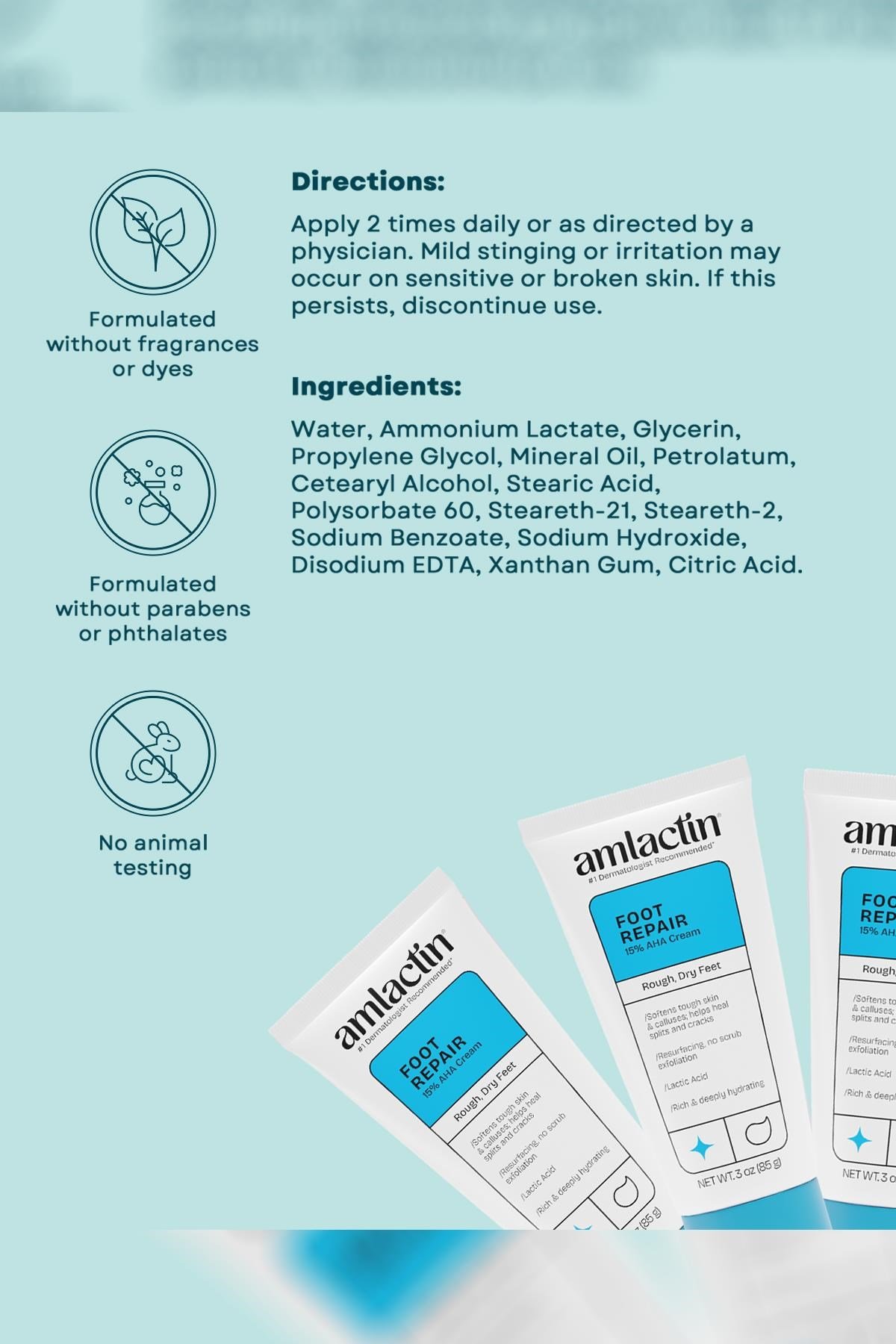 AmLactin 15% Lactic Acid Topuk ve Ayak Bakım Kremi 85GR