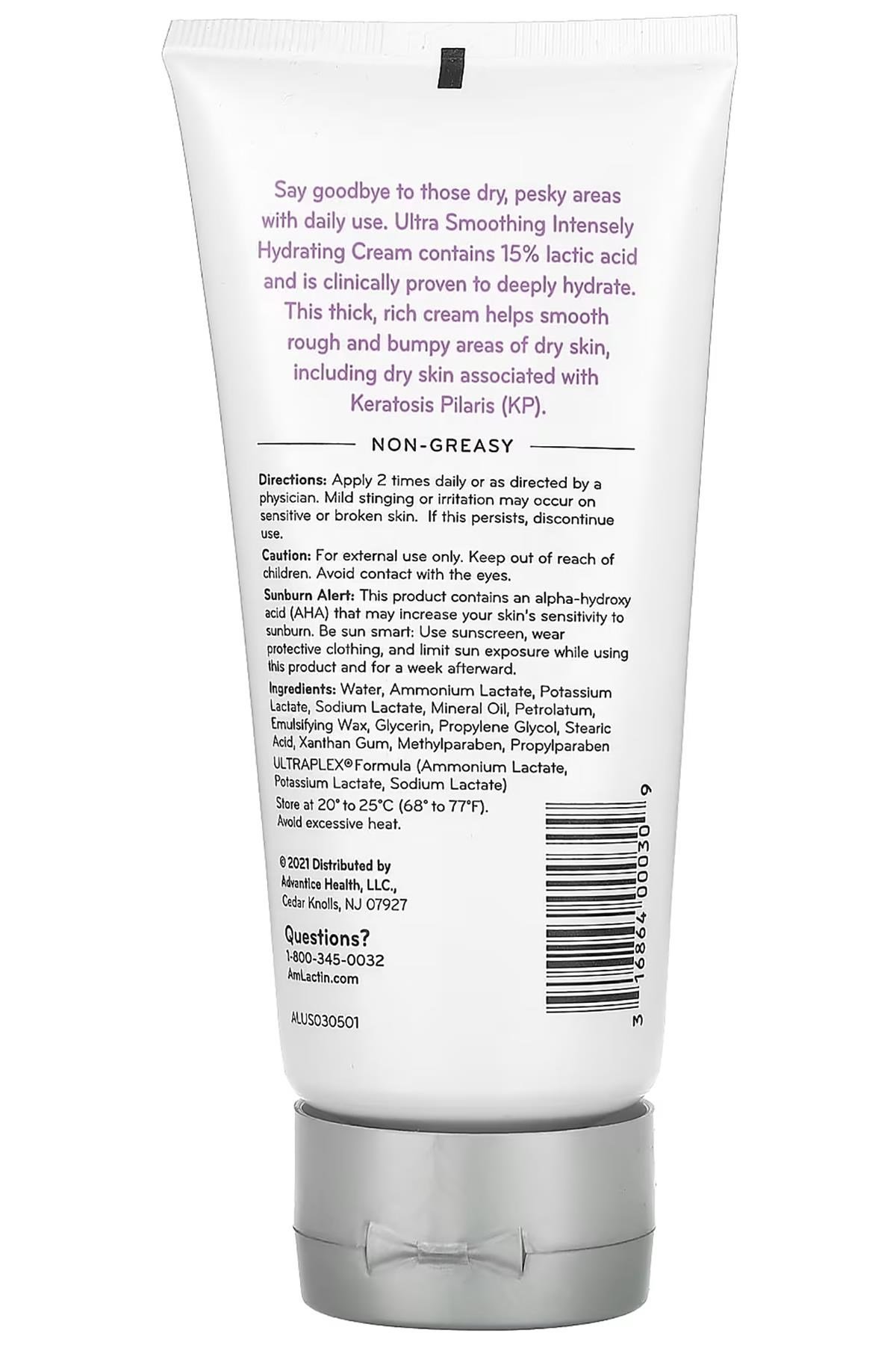 AmLactin Ultra Smoothing 15% Lactic Acid Krem 140GR