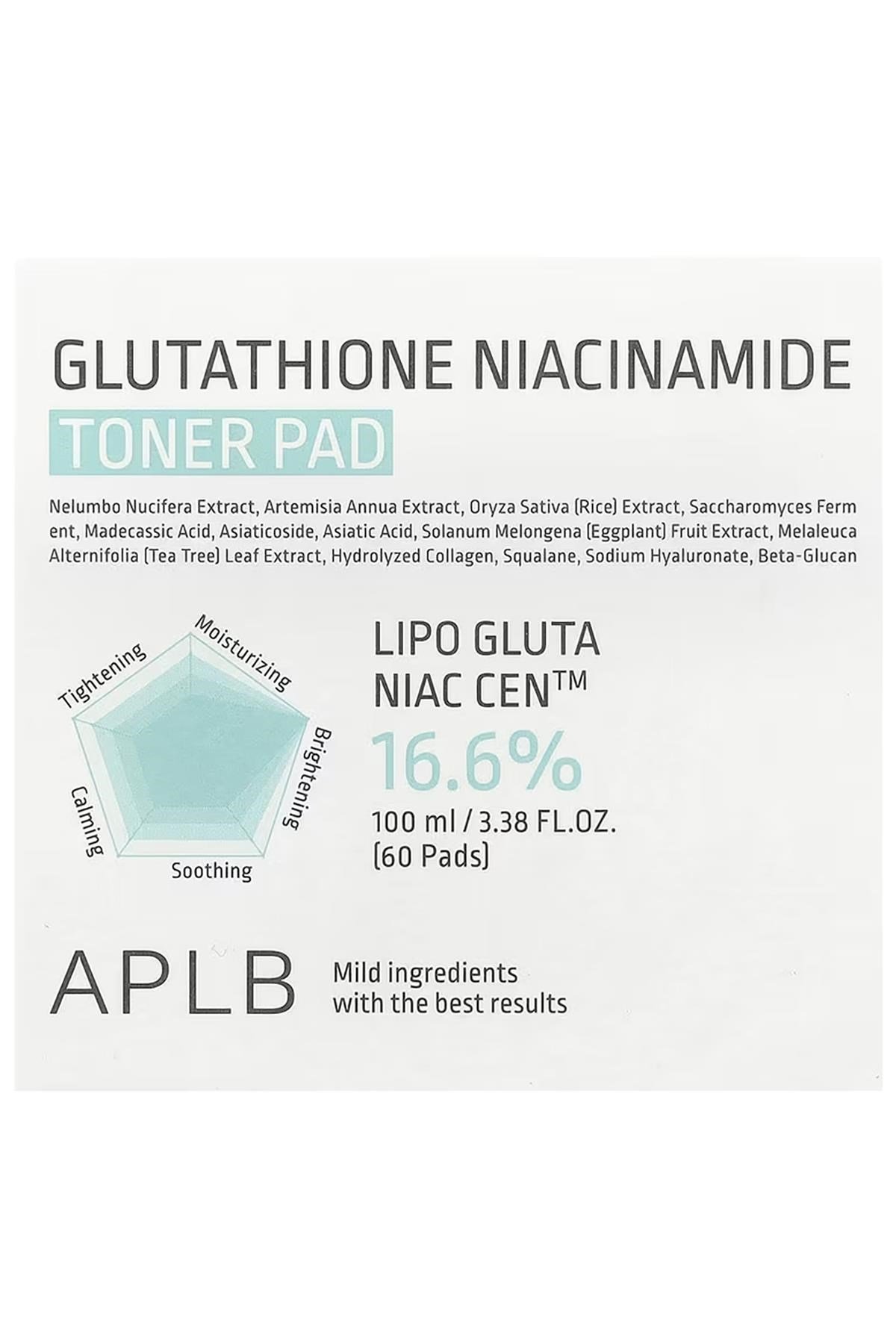 APLB Glutathione Niacinamide Tonik Pedi 60 Adet