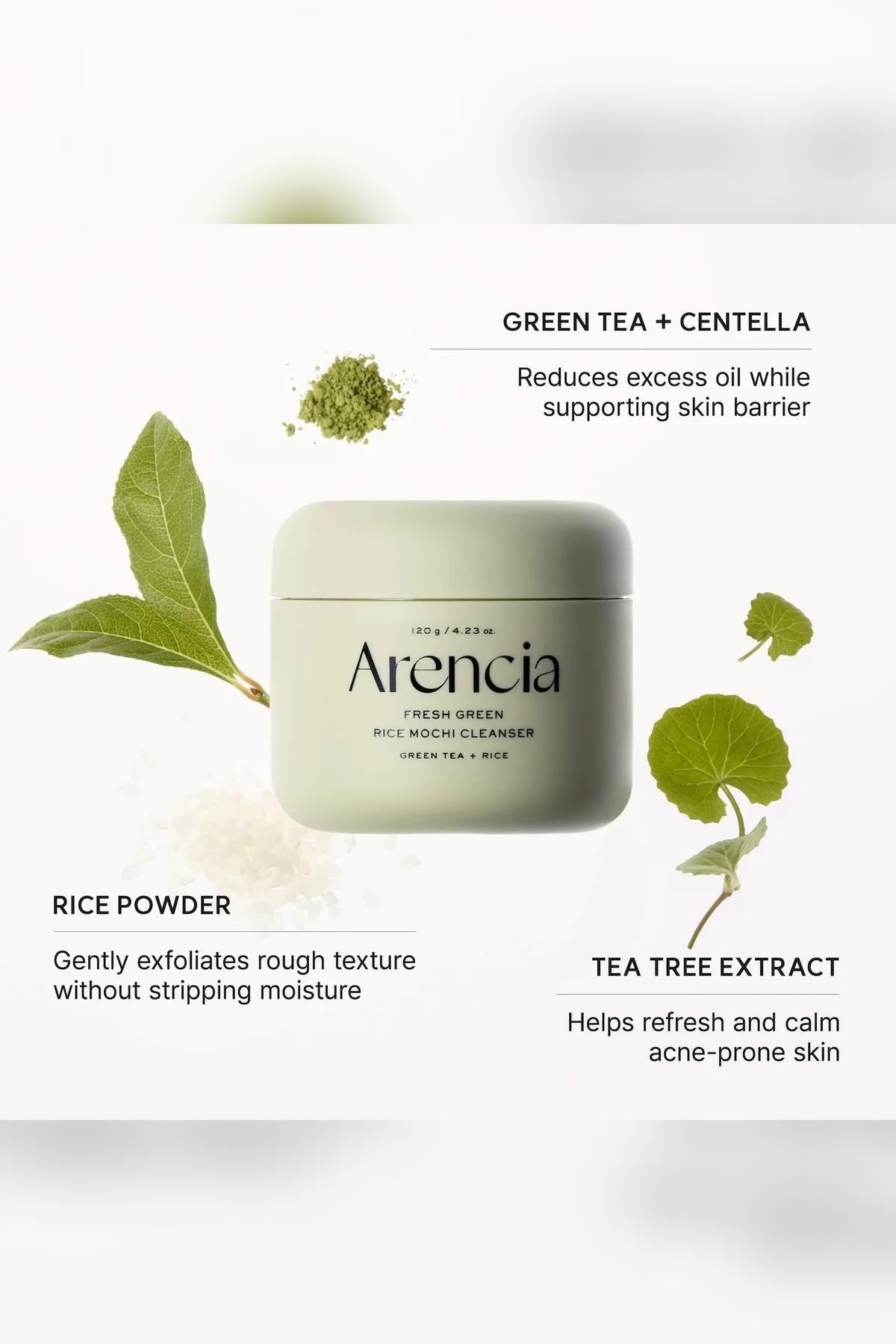 Arencia Fresh Green Rice Mochi Yüz Temizleyici 120GR