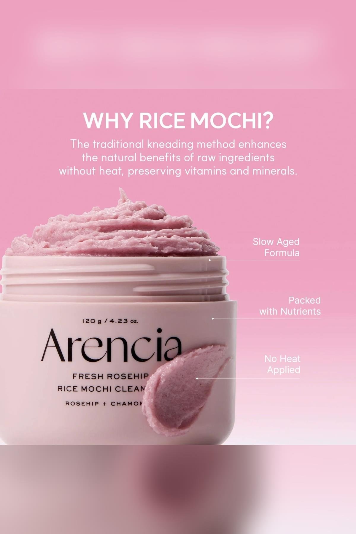 Arencia Fresh Rosehip Rice Mochi Yüz Temizleyici 120GR