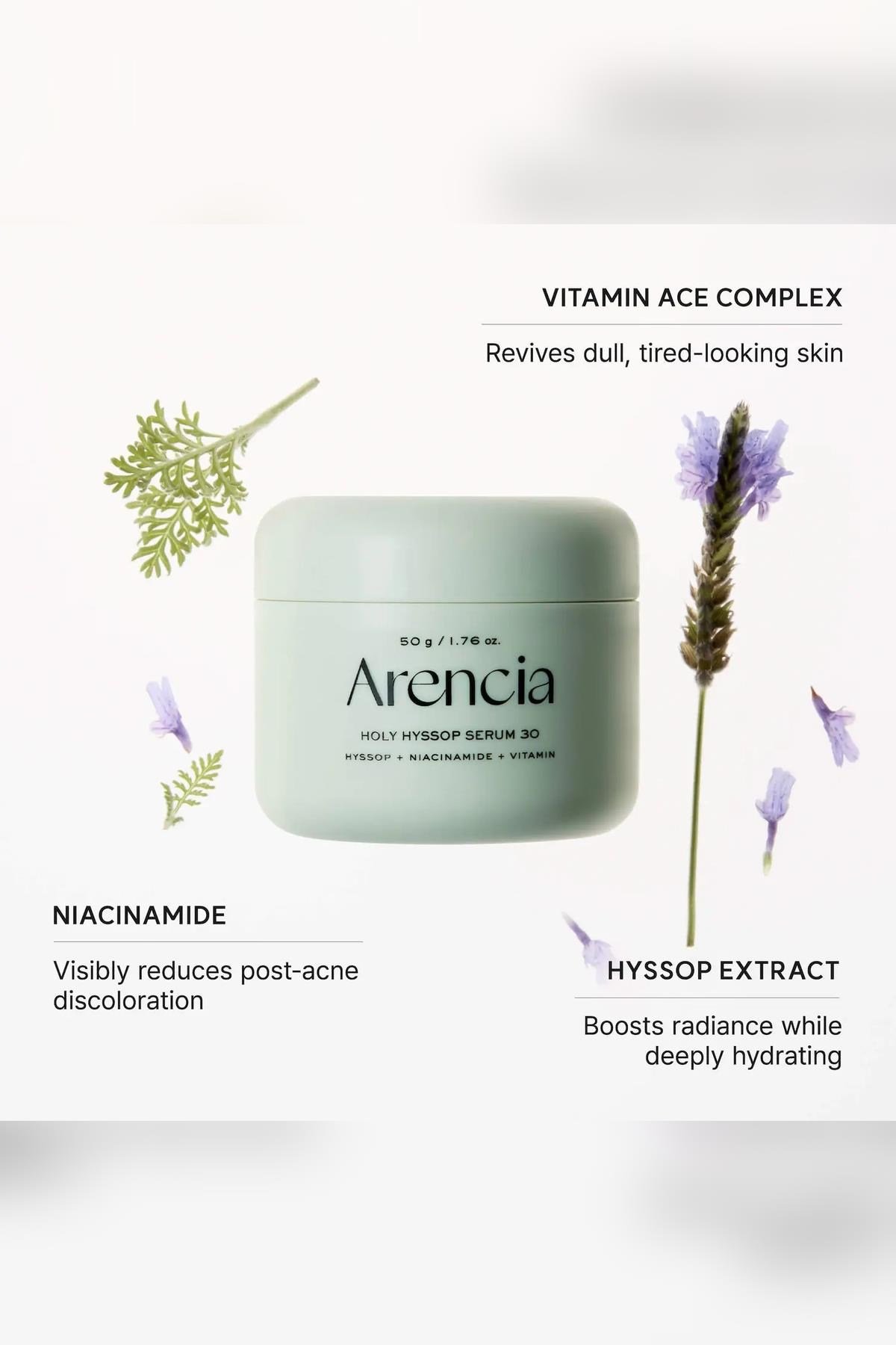 Arencia Holy Hyssop Serum 30 Nemlendirici Gece Maskesi Serumu 50GR