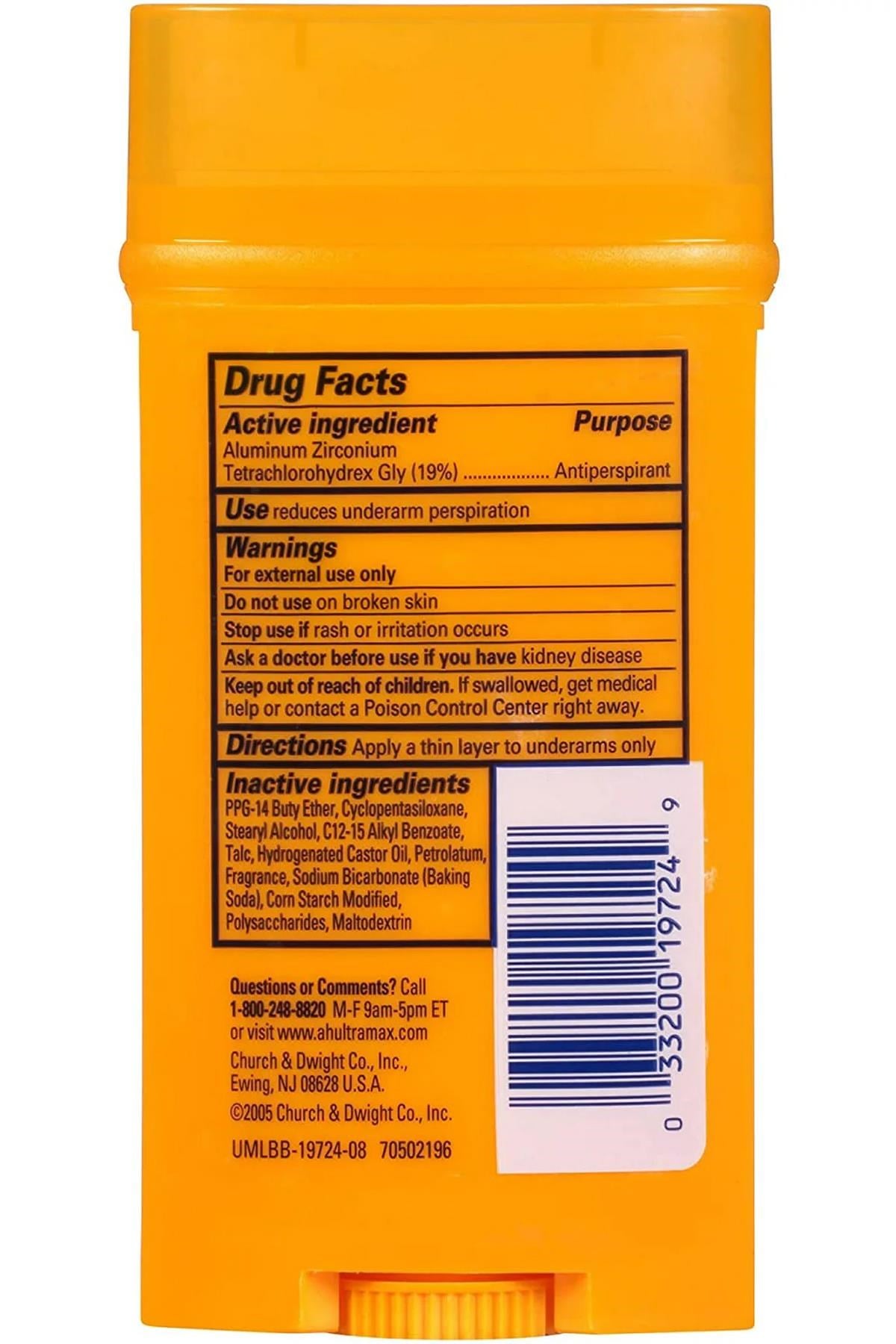 Arm & Hammer UltraMax Fresh Antiperspirant Stick Deodorant 73GR