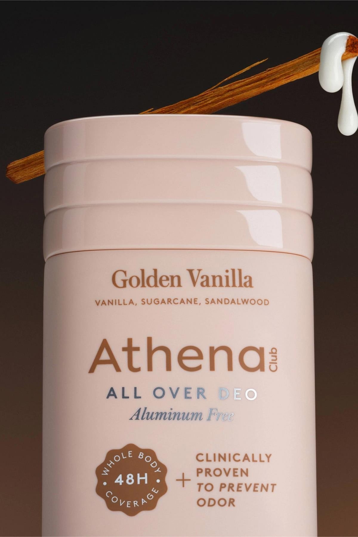Athena Club Golden Vanilla Alüminyumsuz Tüm Vücut Stick Deodorant 85GR