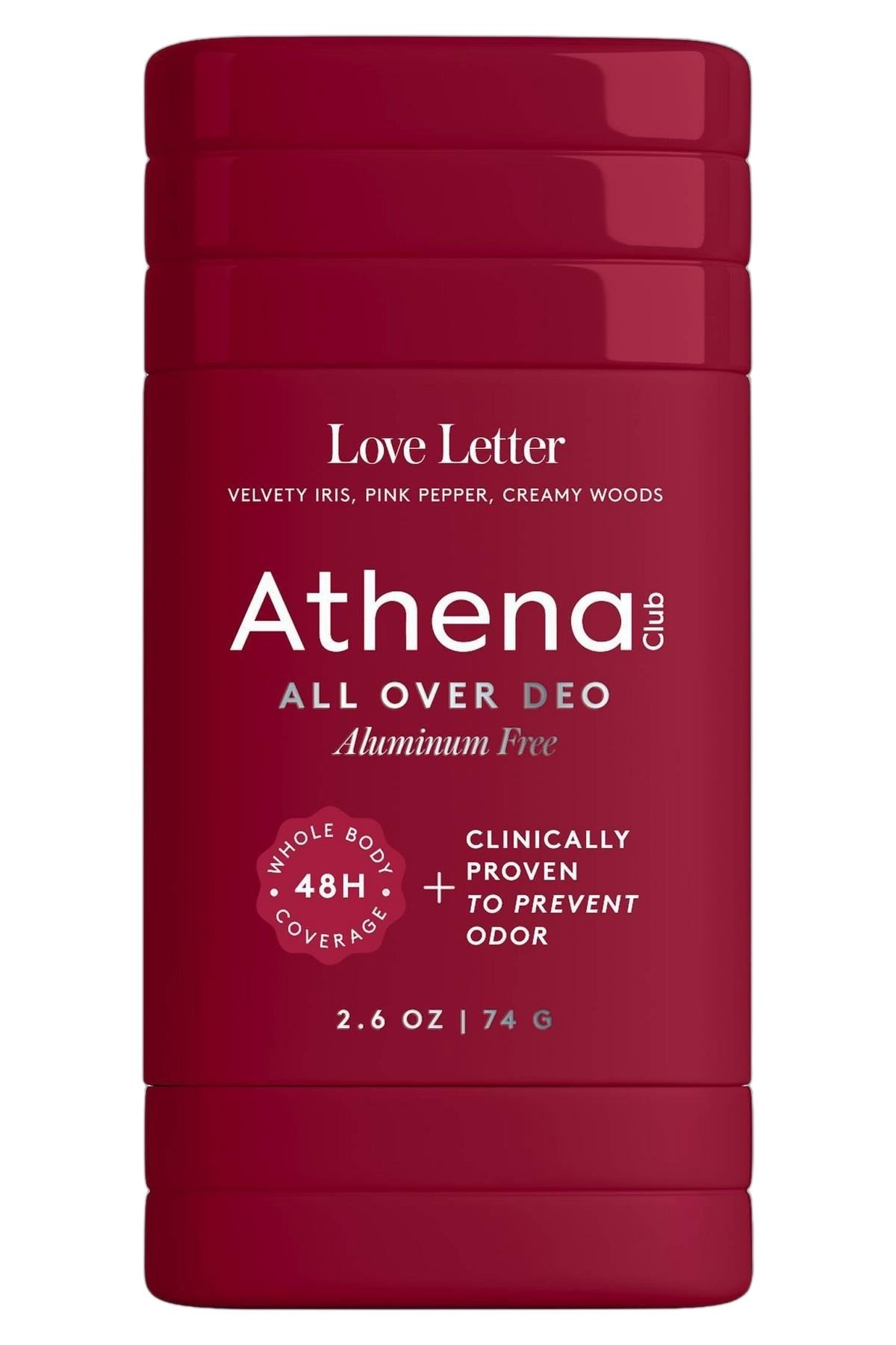 Athena Club Love Letter Alüminyumsuz Tüm Vücut Stick Deodorant 74GR