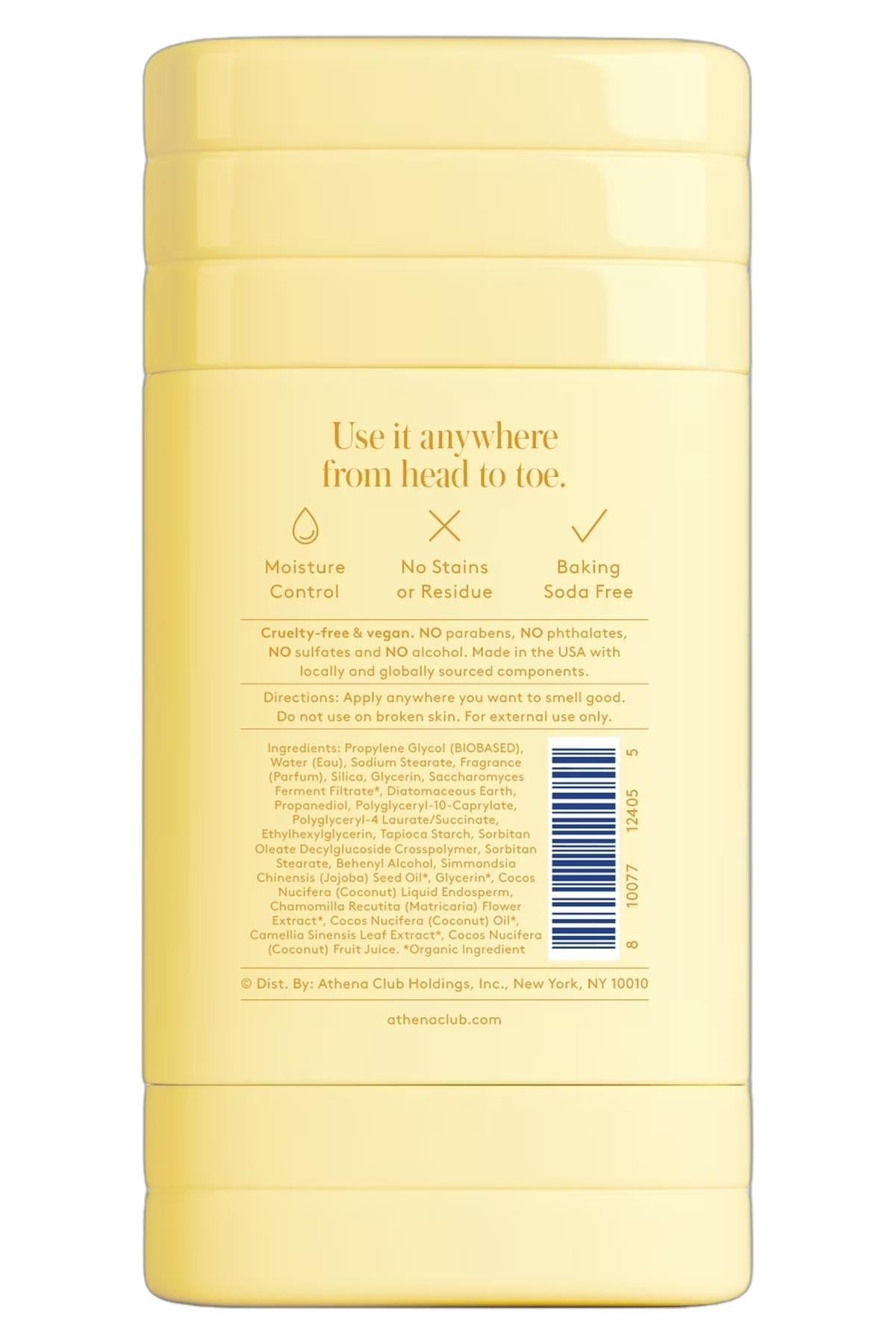 Athena Club Solar Muse Alüminyumsuz Tüm Vücut Stick Deodorant 74GR