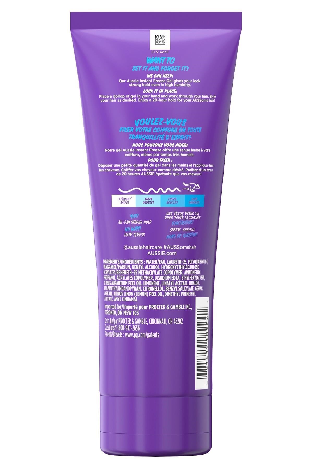 Aussie Instant Freeze Güçlü Tutuş No:4 Jöle 198GR