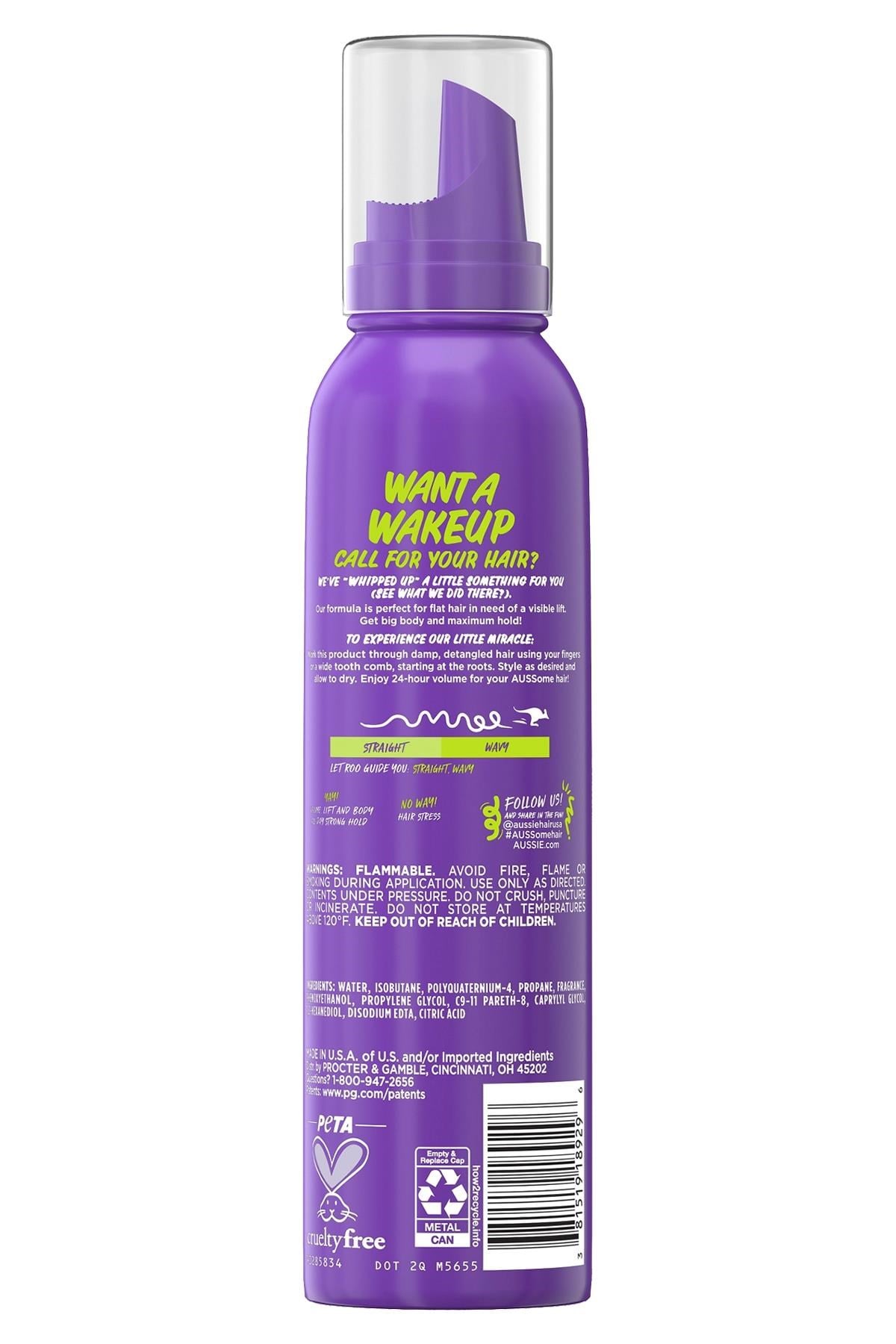 Aussie Instant Volume Hacimlendirici Saç Köpüğü 170GR