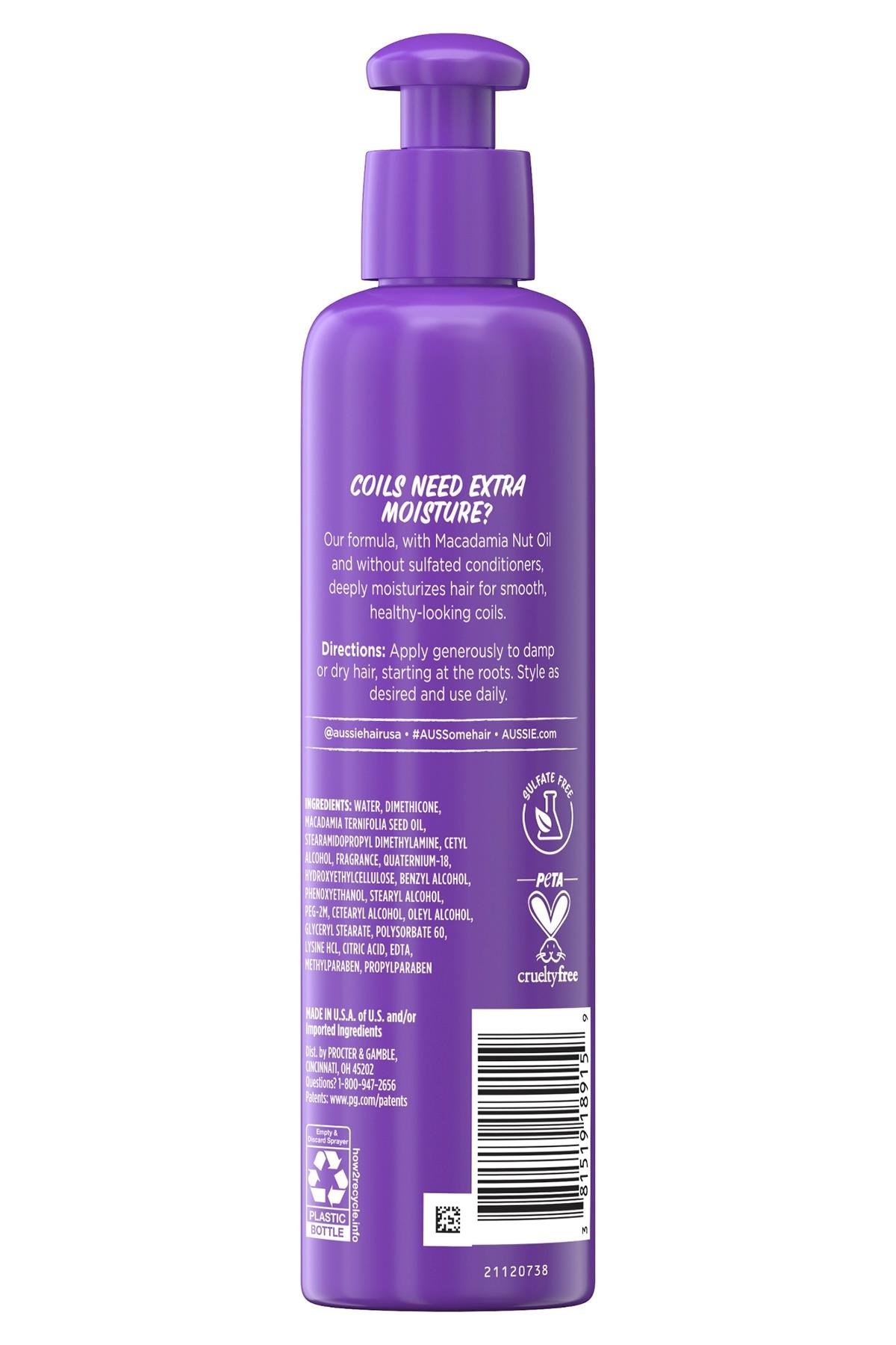 Aussie Miracle Coils Nemlendirici Durulanmayan Saç Kremi 251ML