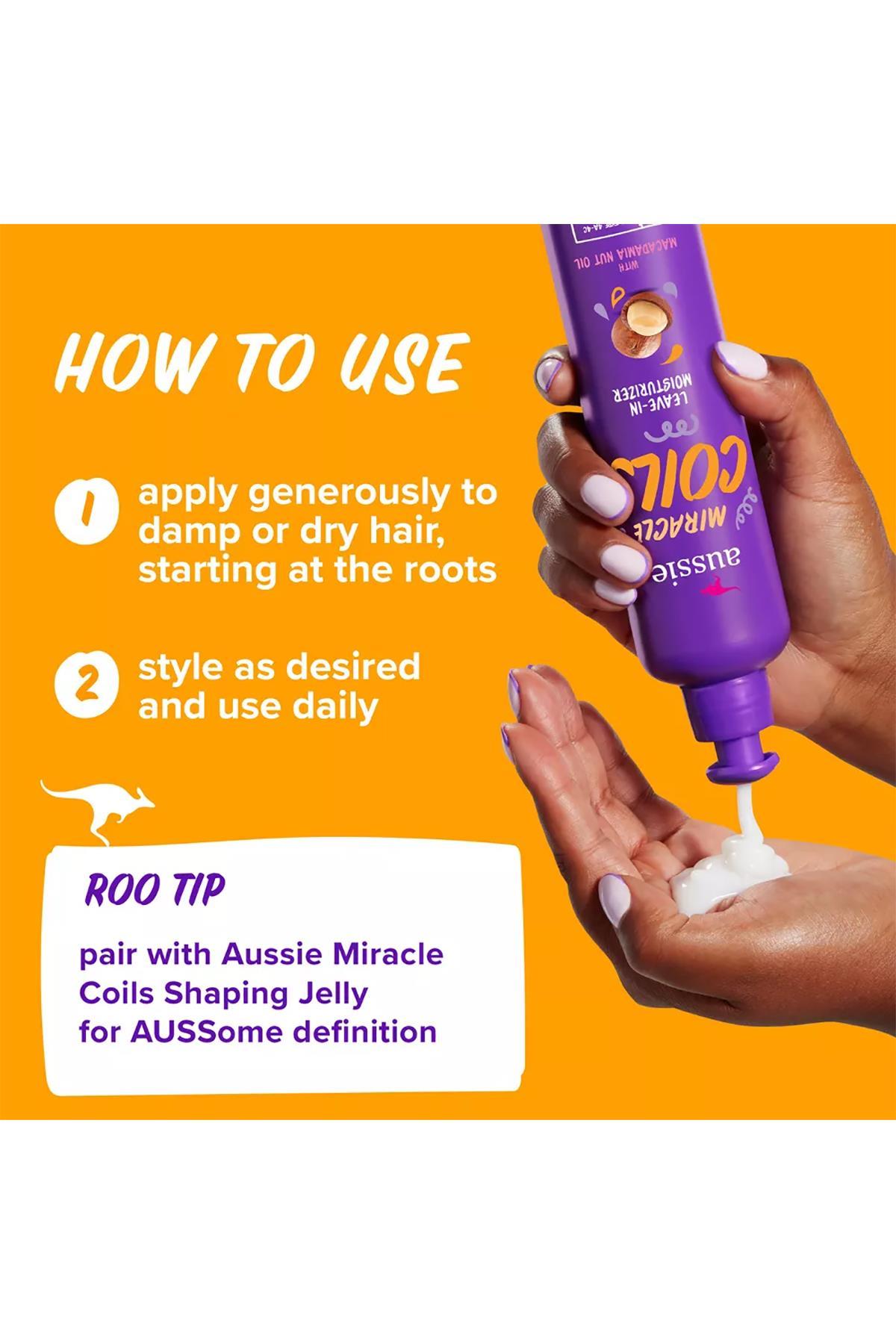 Aussie Miracle Coils Nemlendirici Durulanmayan Saç Kremi 251ML