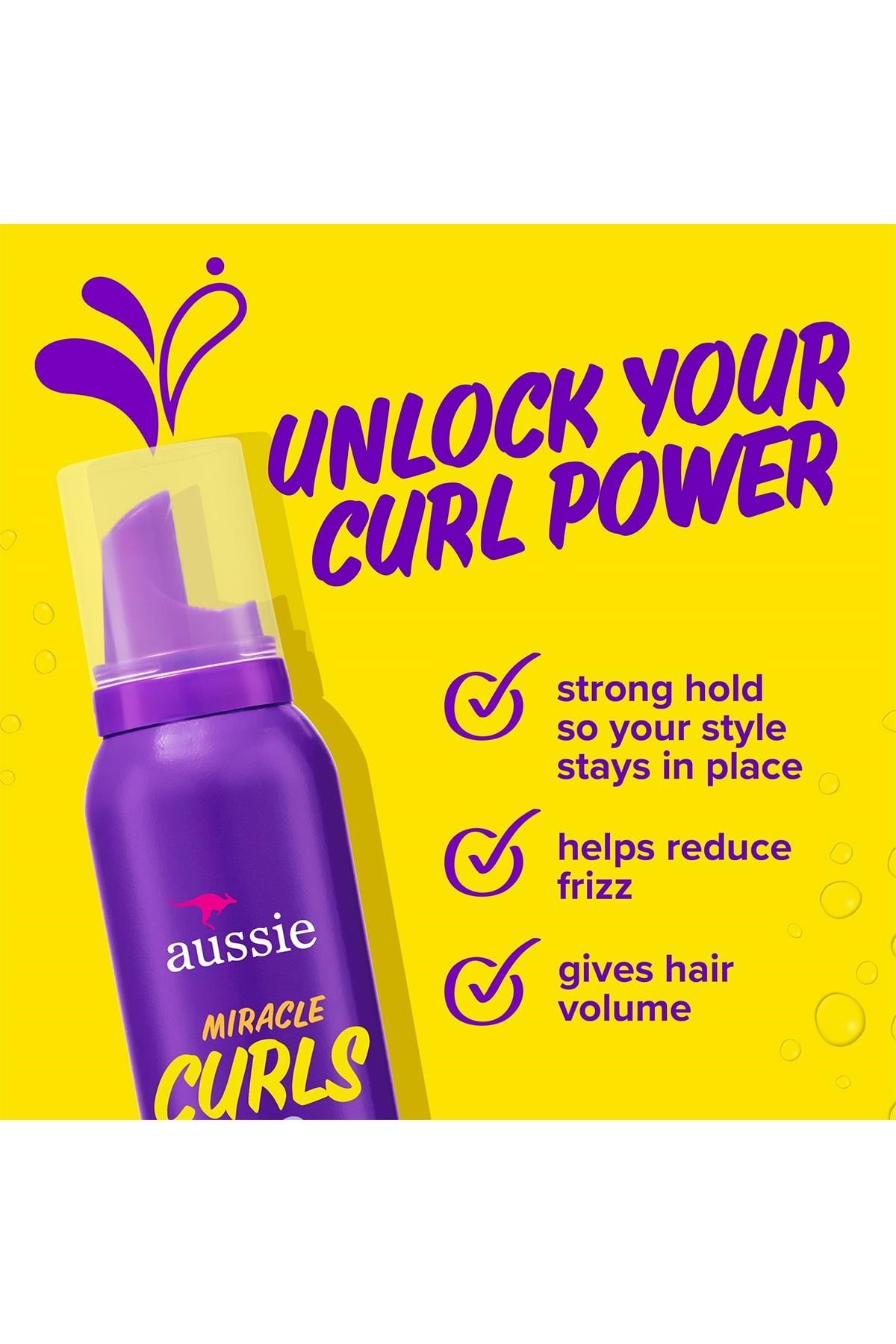 Aussie Miracle Curls Bukle Belirginleştirici Saç Köpüğü 170GR