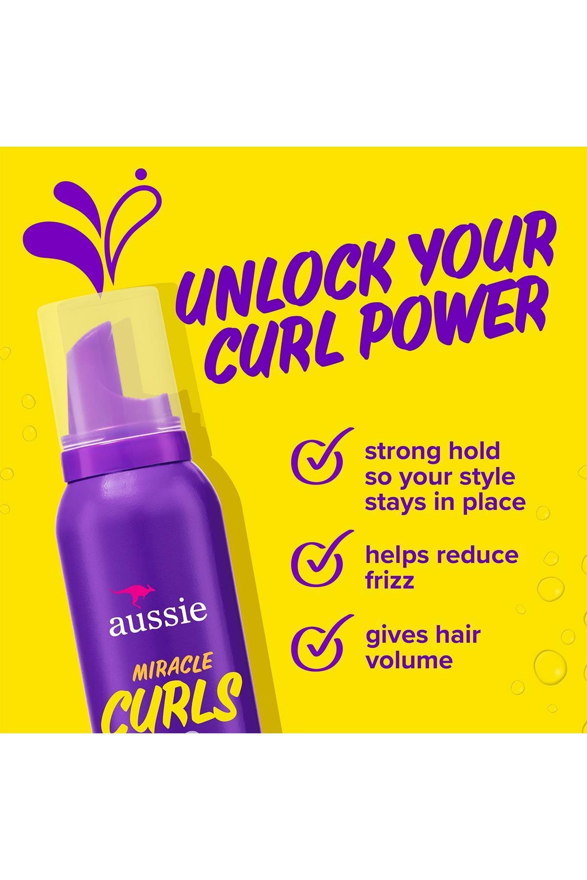 Aussie Miracle Curls Bukle Belirginleştirici Saç Köpüğü 170GR