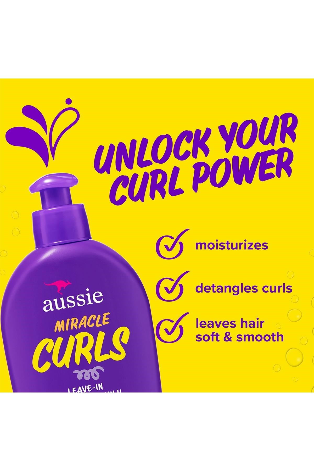 Aussie Miracle Curls Dolaşık Saç Açıcı Durulanmayan Saç Bakım Sütü 200ML