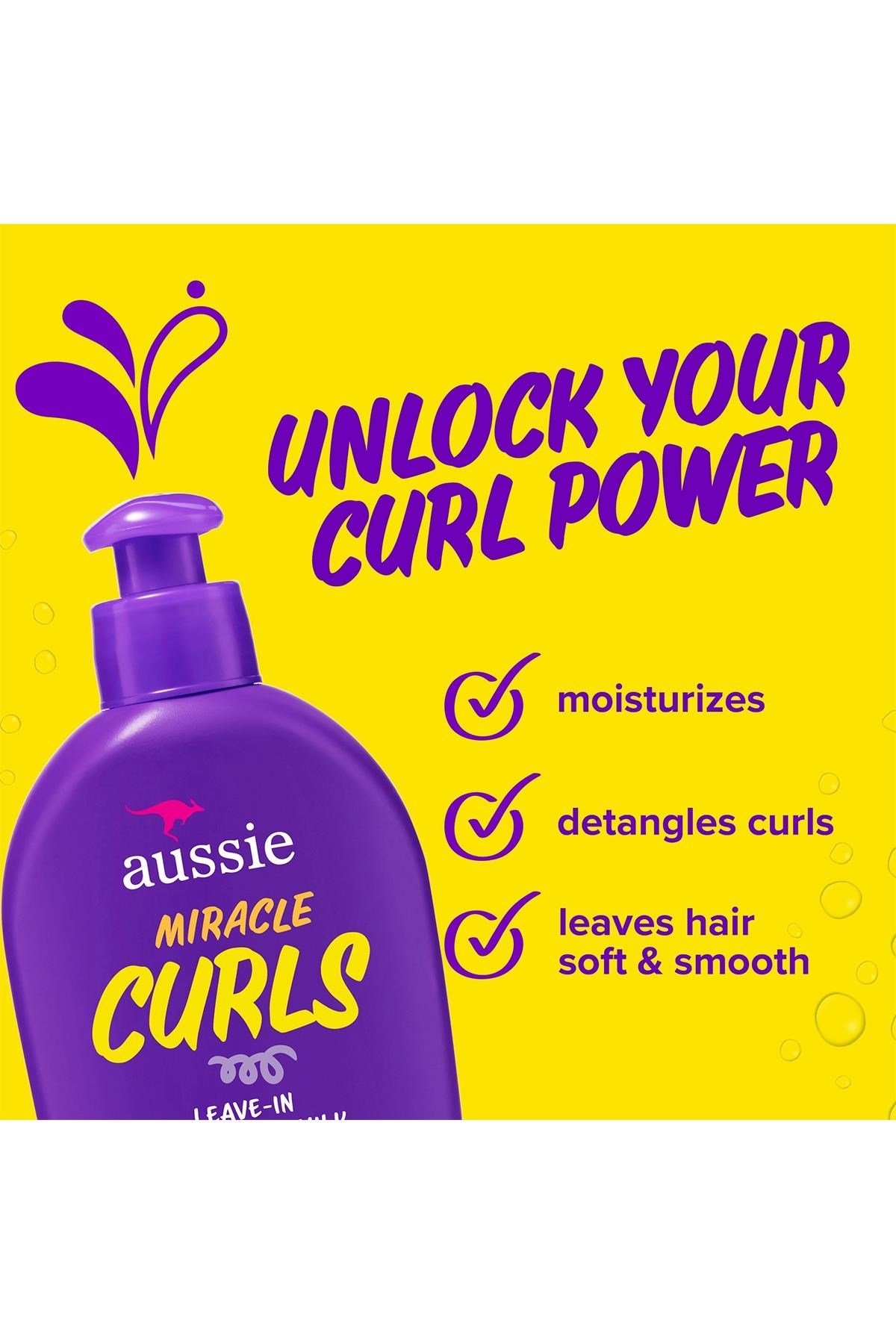 Aussie Miracle Curls Dolaşık Saç Açıcı Durulanmayan Saç Bakım Sütü 200ML