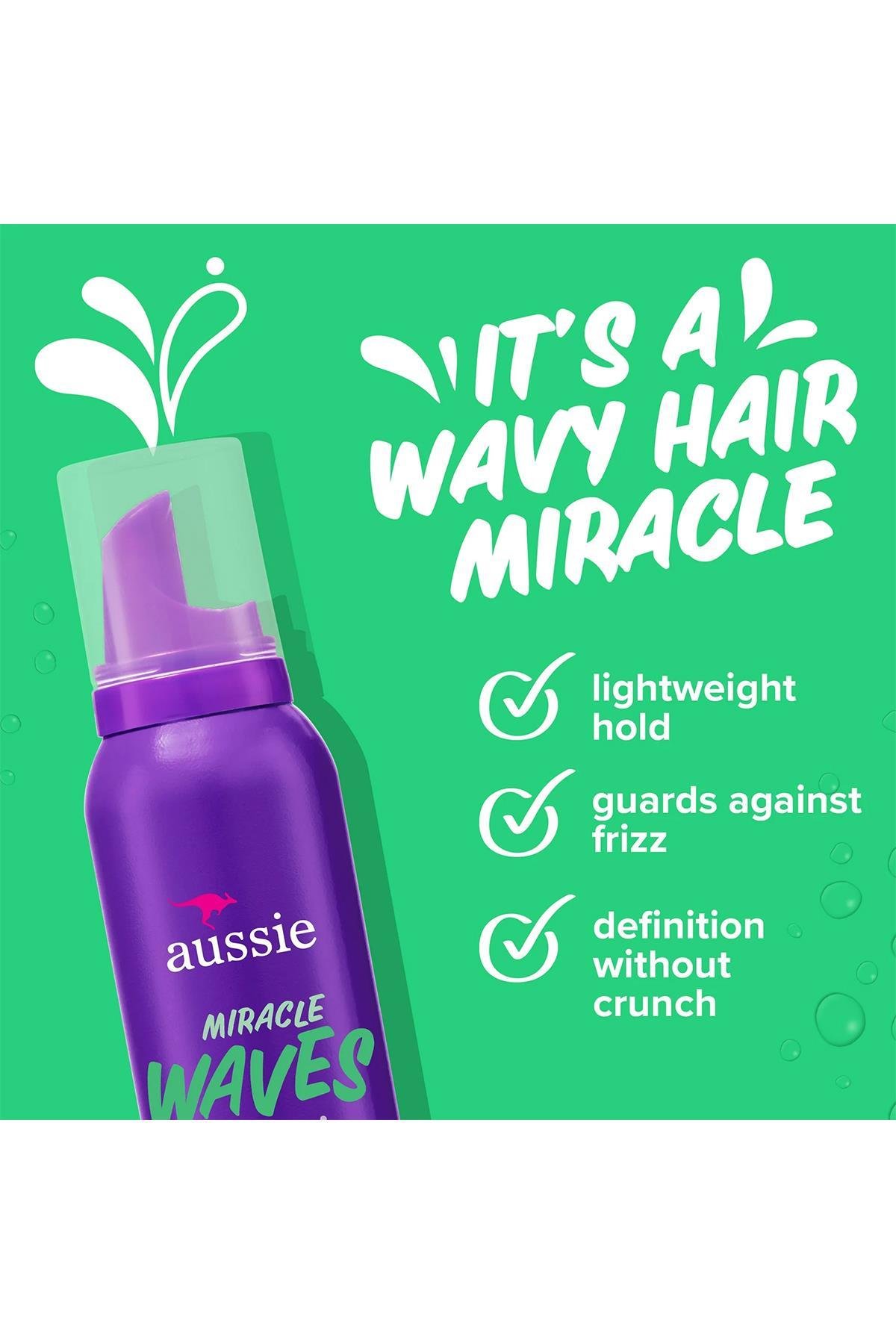 Aussie Miracle Waves Yumuşak Bukle Belirginleştirici Saç Köpüğü 170GR