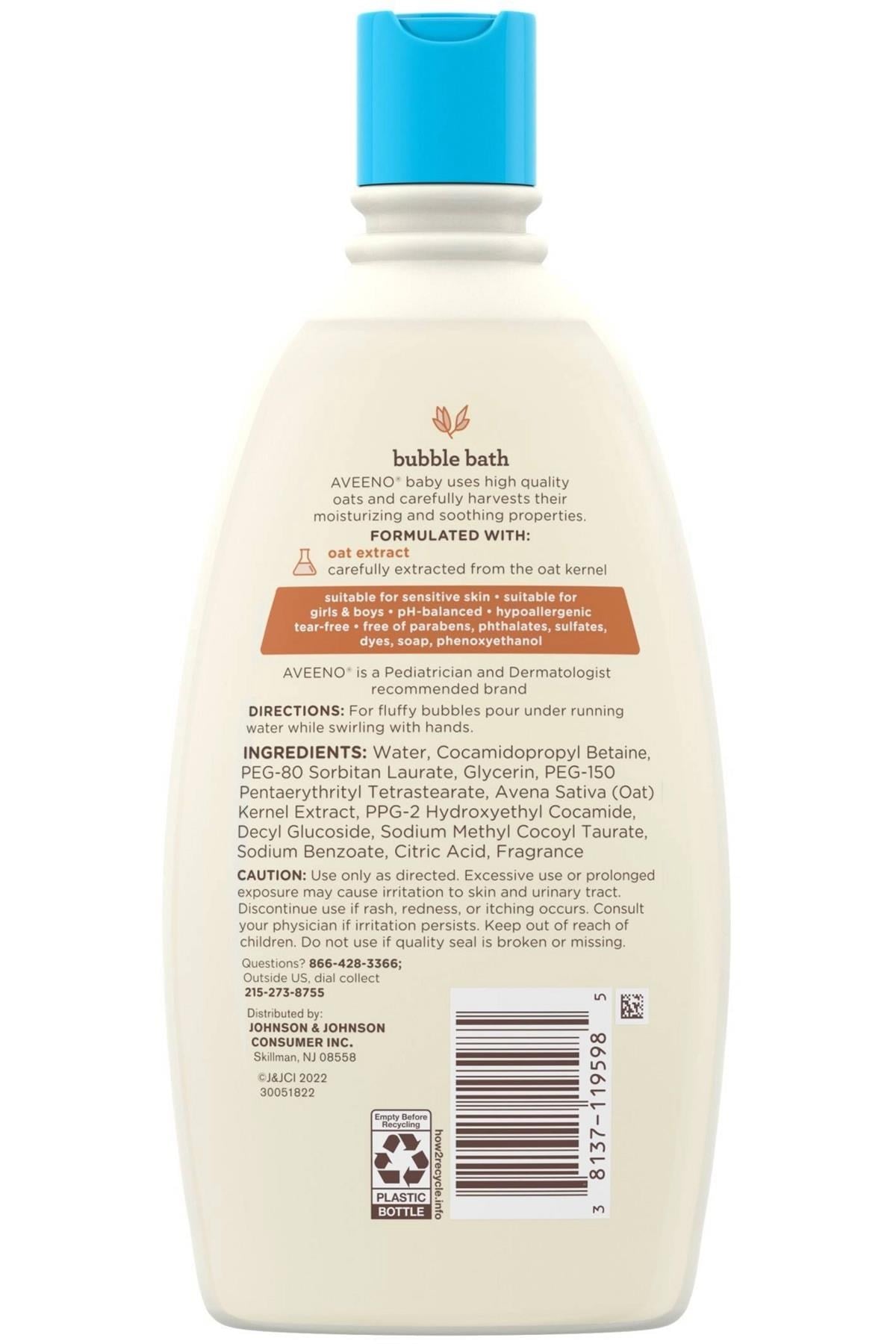 Aveeno Baby Sensitive Skin Banyo Köpüğü 568ML