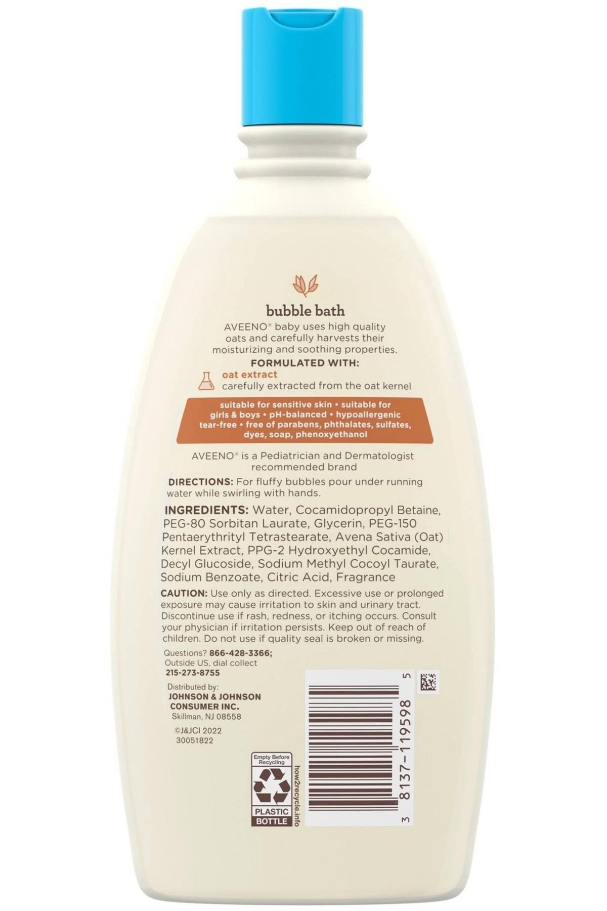 Aveeno Baby Sensitive Skin Banyo Köpüğü 568ML