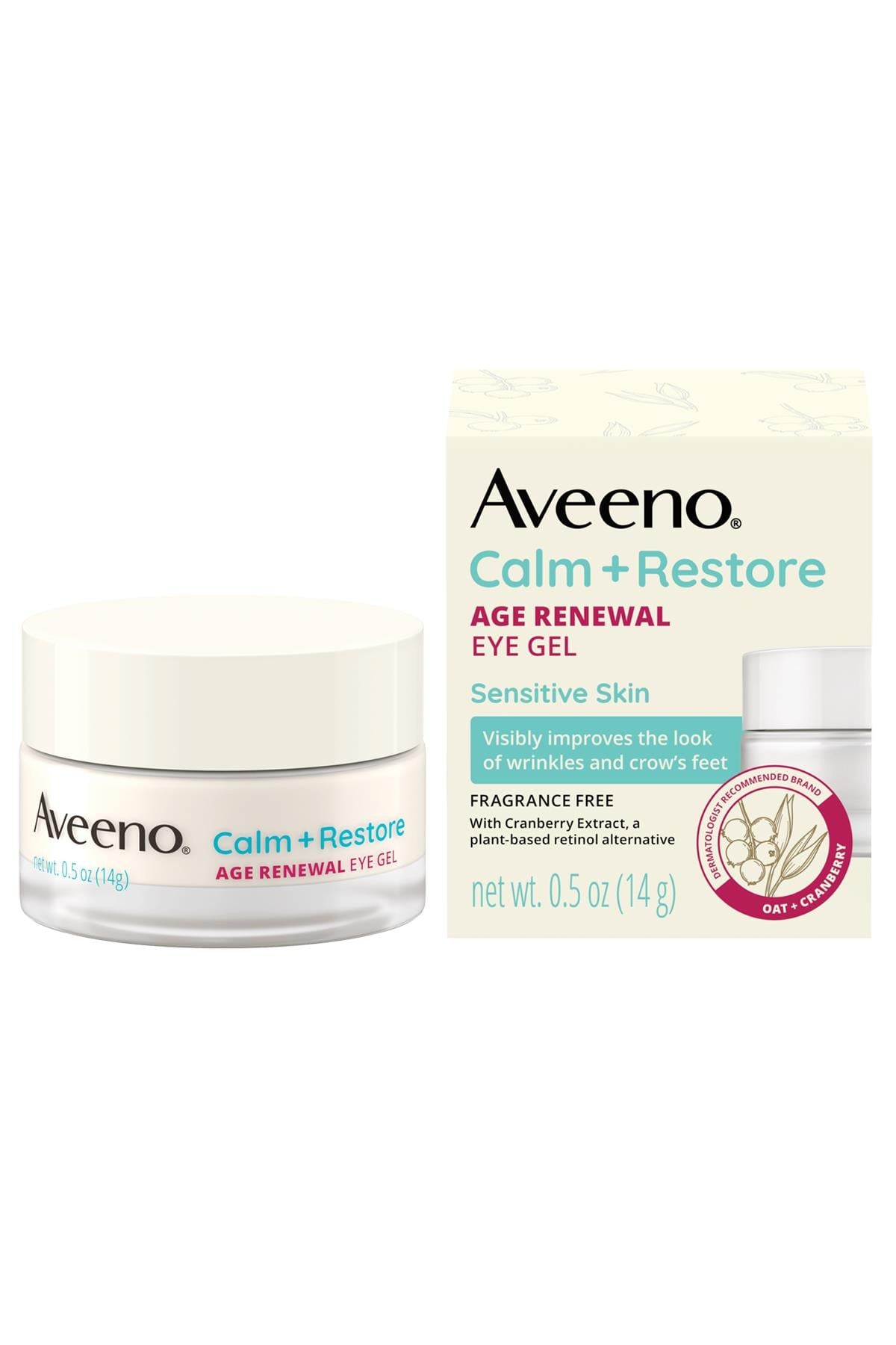 Aveeno Calm + Restore Age Renewal Jel Göz Altı Kremi 14GR