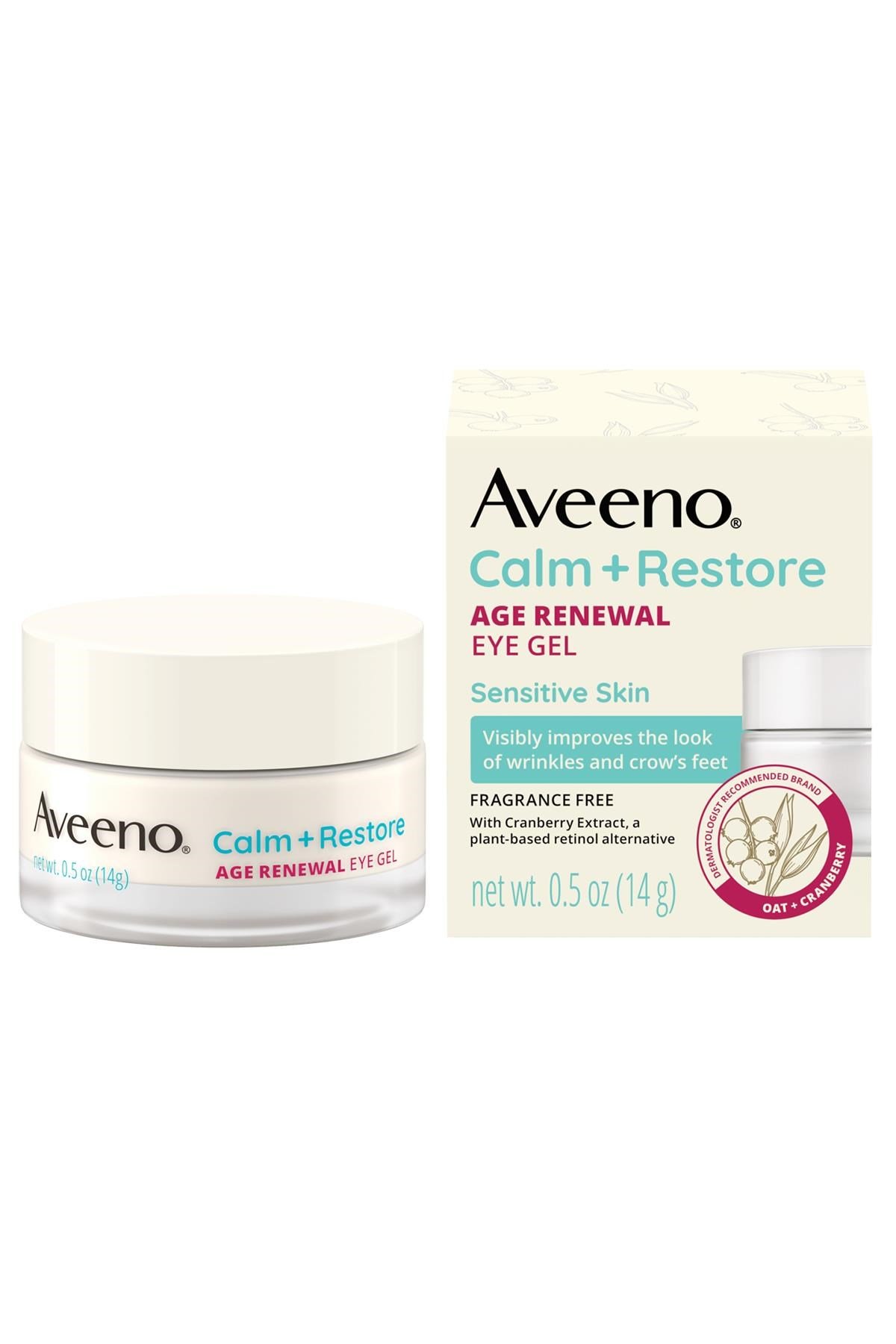 Aveeno Calm + Restore Age Renewal Jel Göz Altı Kremi 14GR