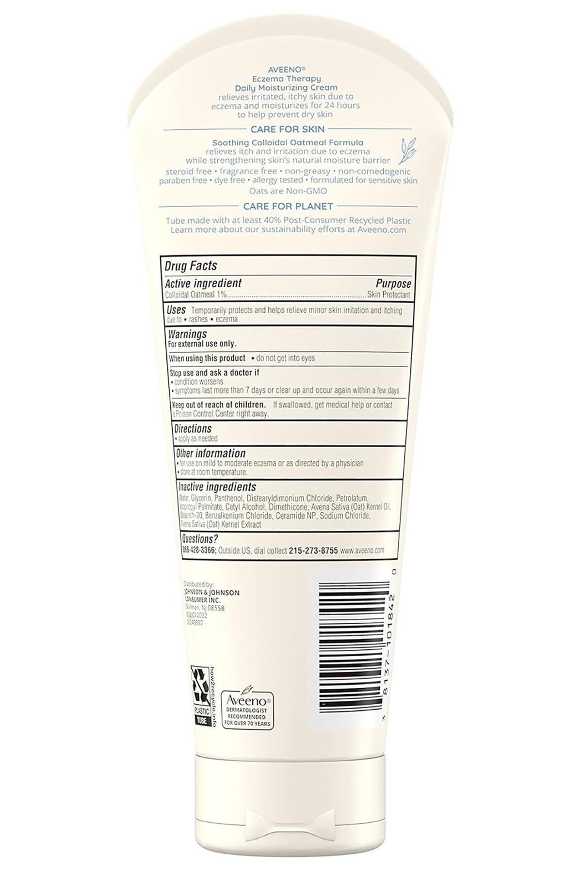 Aveeno Eczema Therapy Günlük Nemlendirici Krem 206GR
