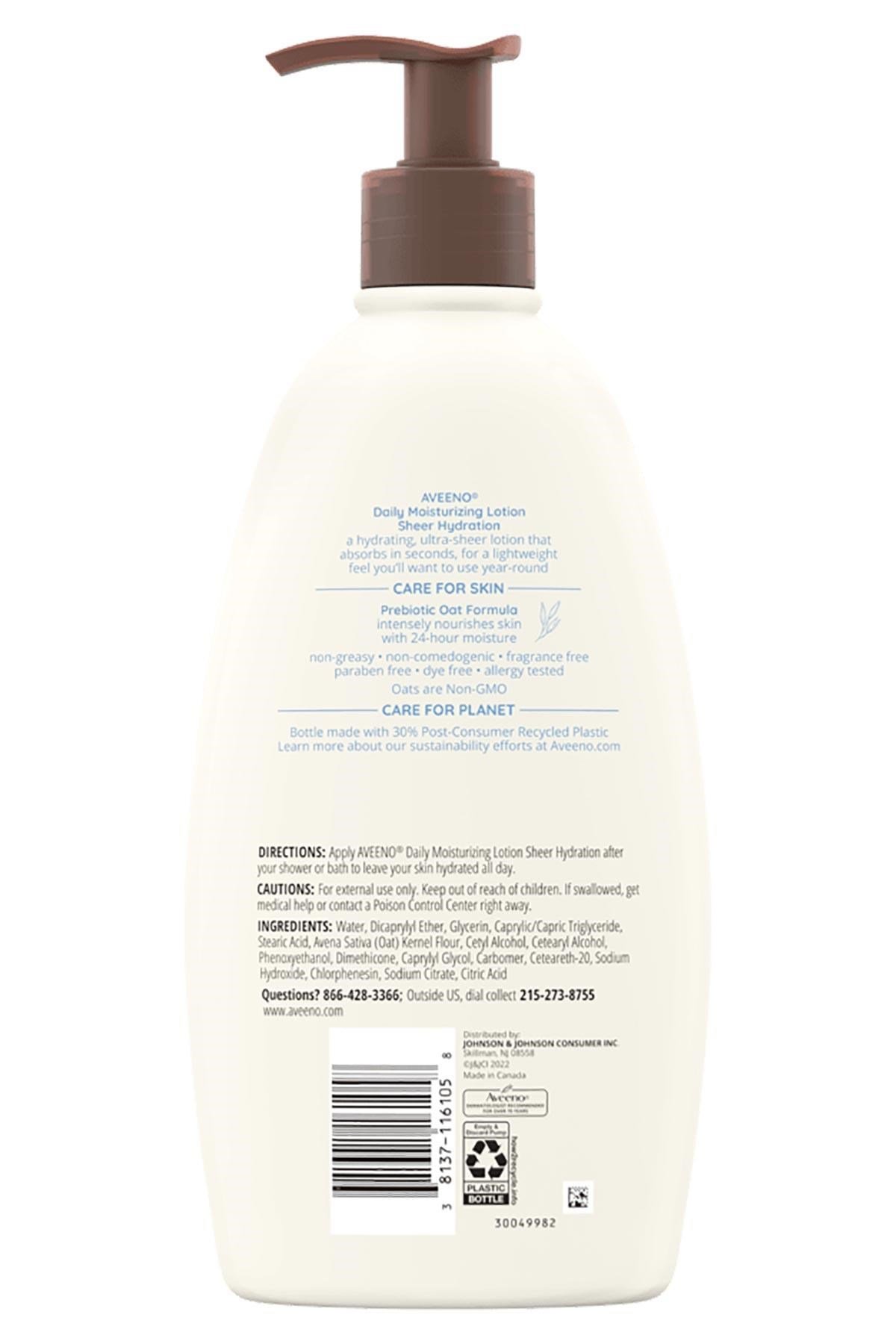 Aveeno Günlük Nemlendirici Hafif Vücut Losyonu 530ML