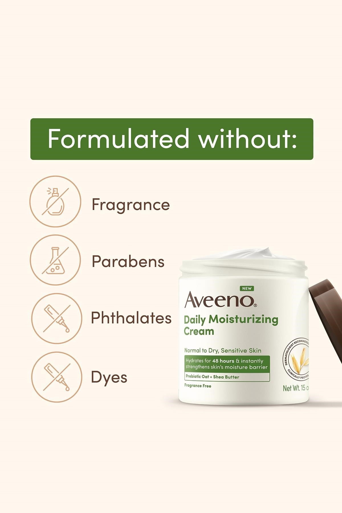 Aveeno Günlük Nemlendirici Vücut ve Yüz Kremi 425GR