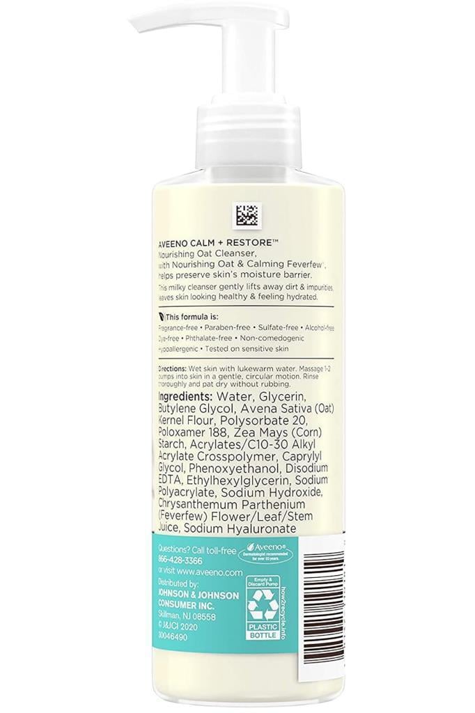 Aveeno Hassas Ciltler İçin Besleyici Yulaf Özlü Yüz Temizleyici 232ML