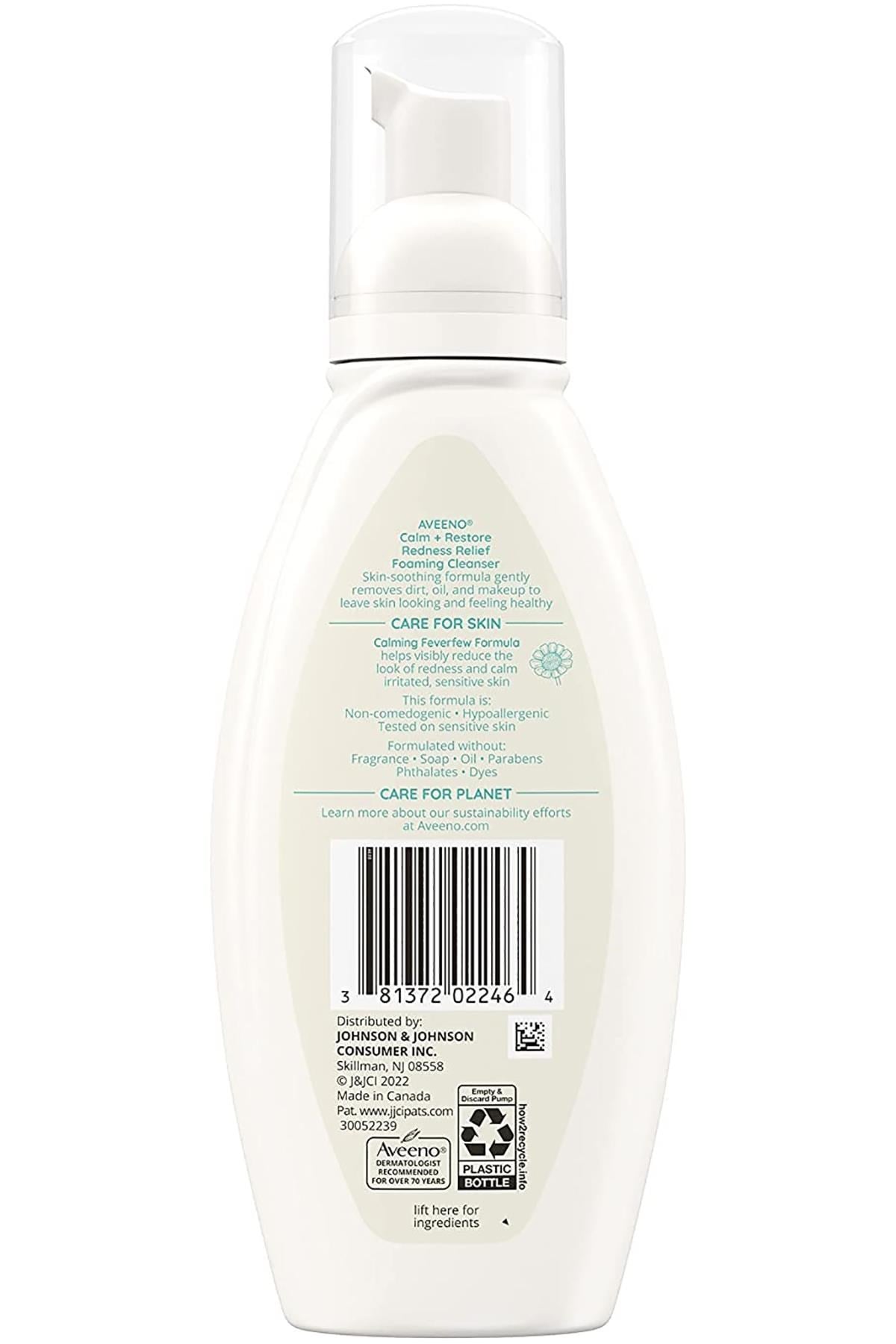 Aveeno Kızarıklık Karşıtı Yüz Yıkama Köpüğü 180ML