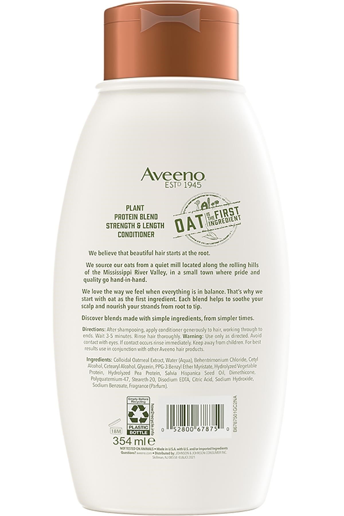 Aveeno Plant Protein Blend Güç ve Uzunluk Desteği Saç Kremi 354ML