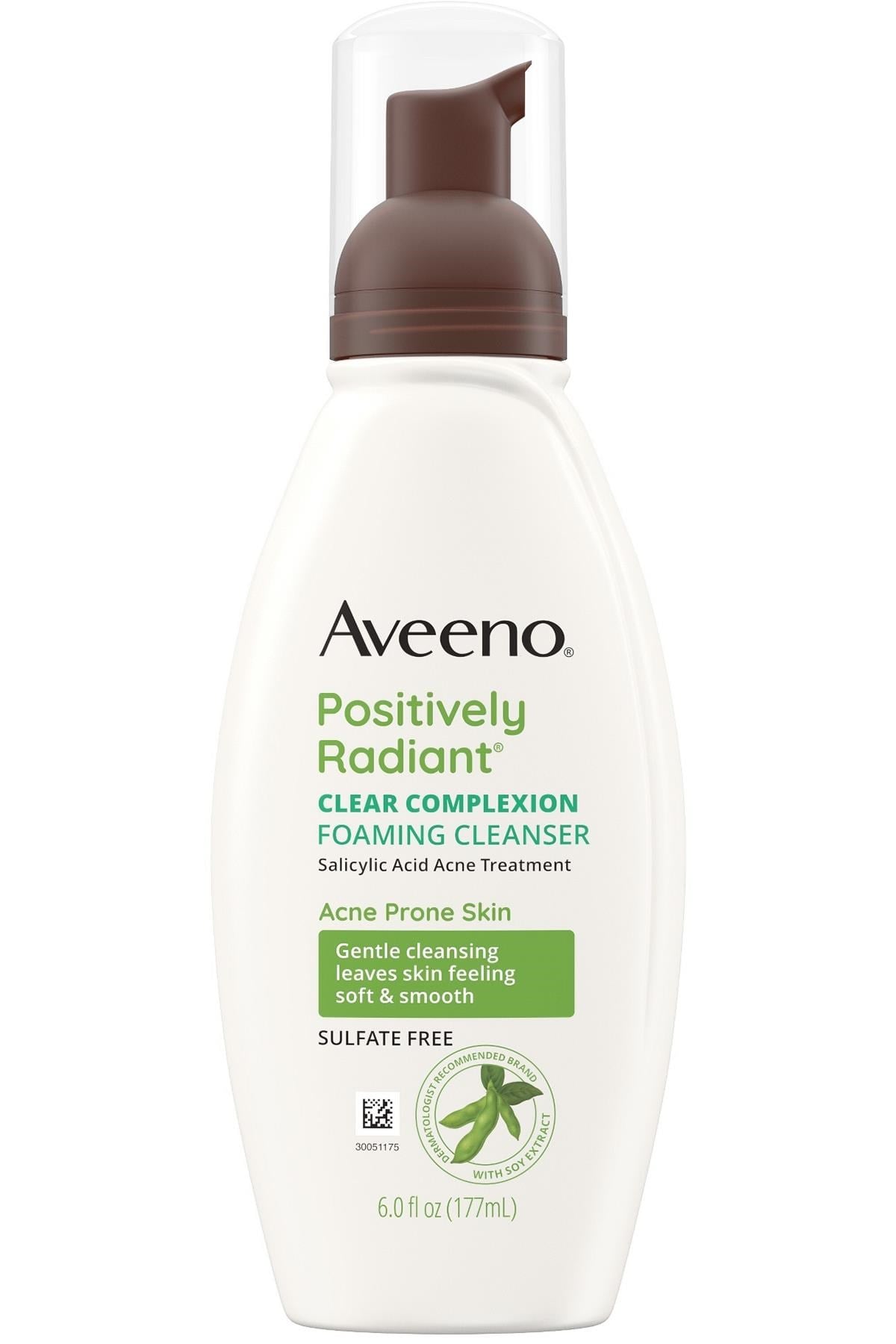 Aveeno Positively Radiant Yağsız Köpüren Yüz Temizleyici 177ML